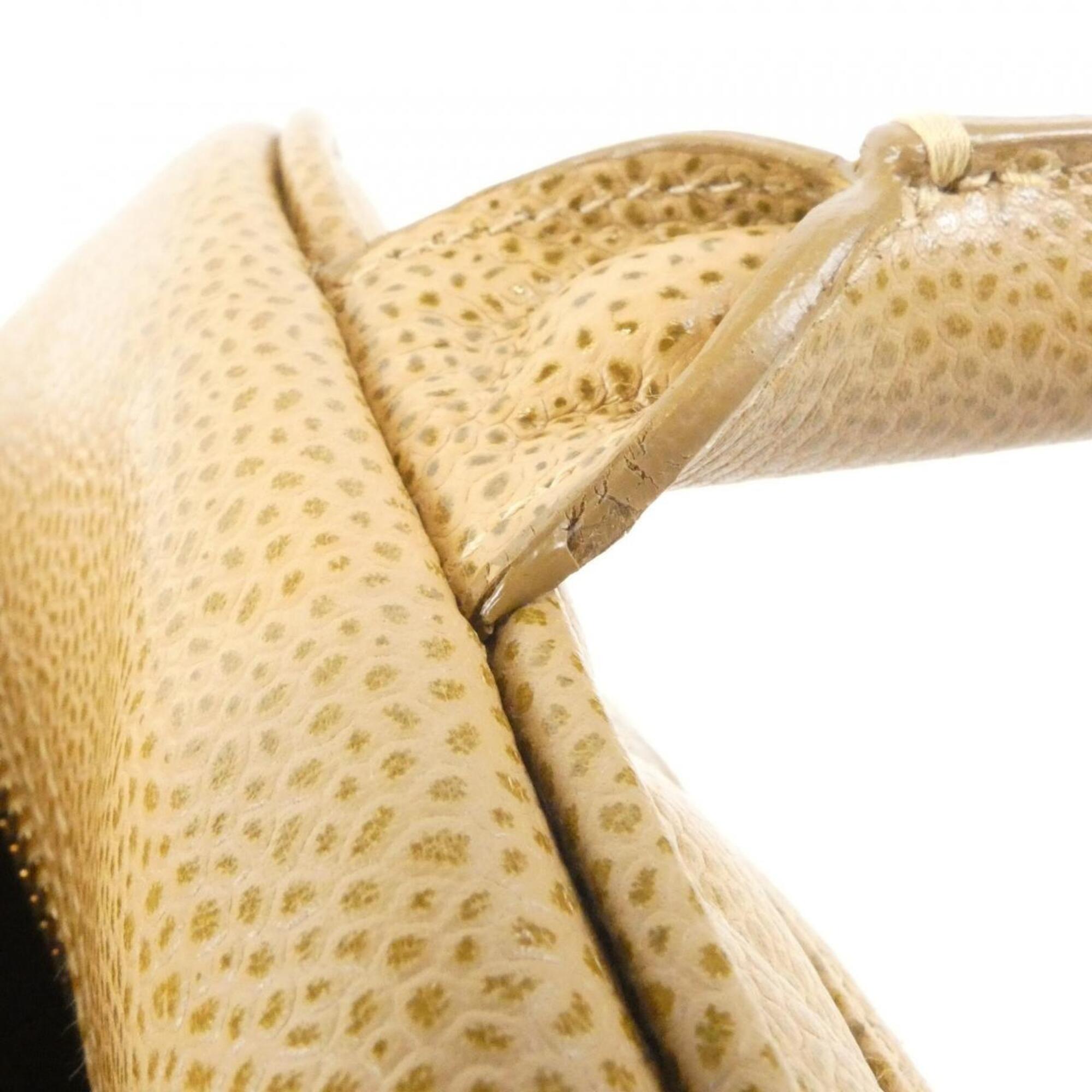 Chanel Beige Sand Grained Calfskin Boston Bag (Pre-Owned)