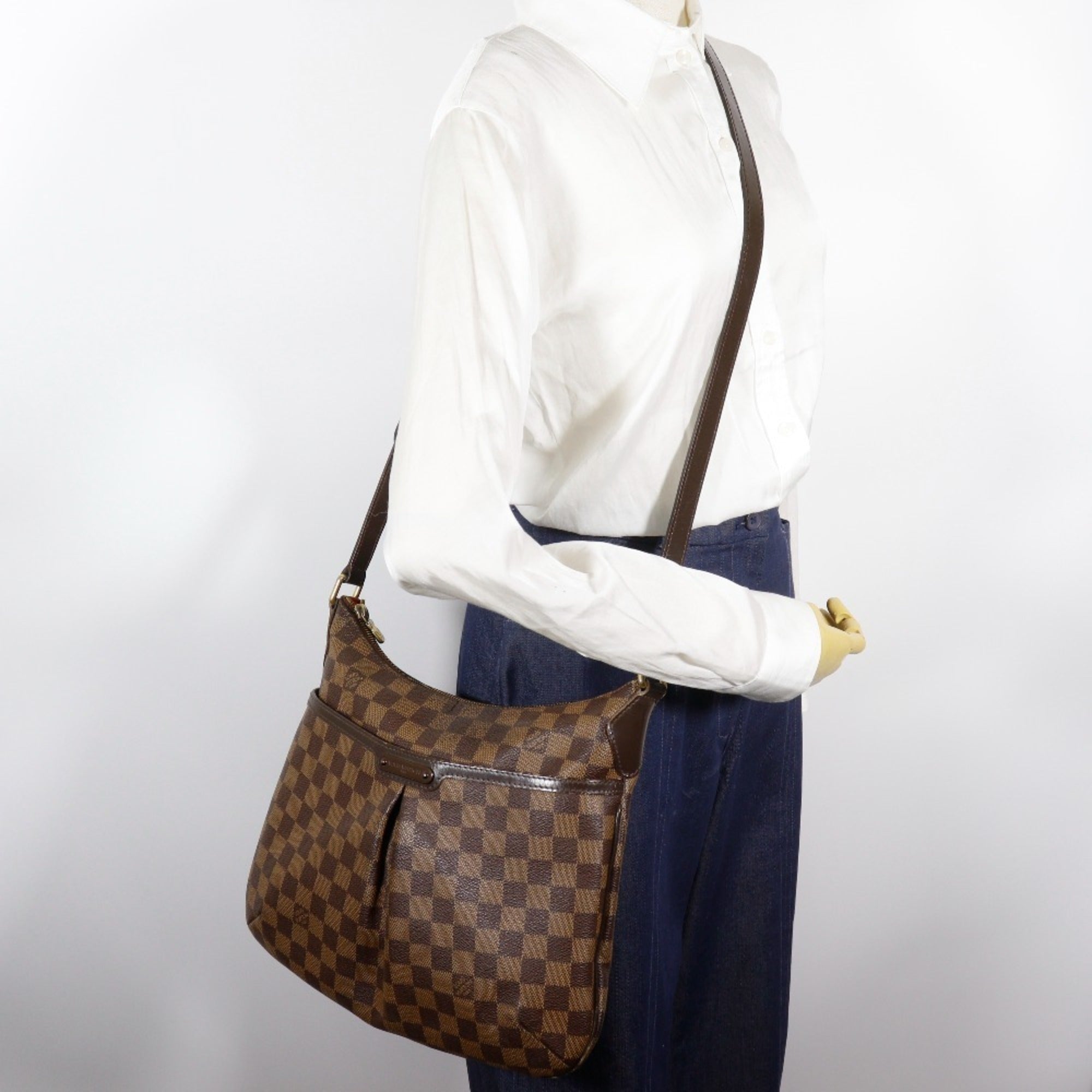 Louis Vuitton Brown Damier Canvas Shoulder Bag (Pre-Owned)