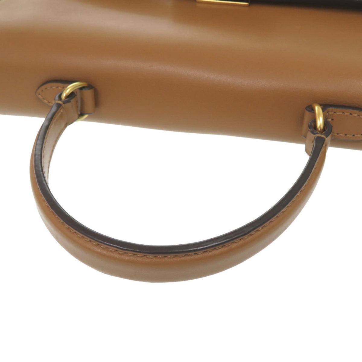 Ralph Lauren Brown Leather Handbag Shoulder Bag (Pre-Owned)
