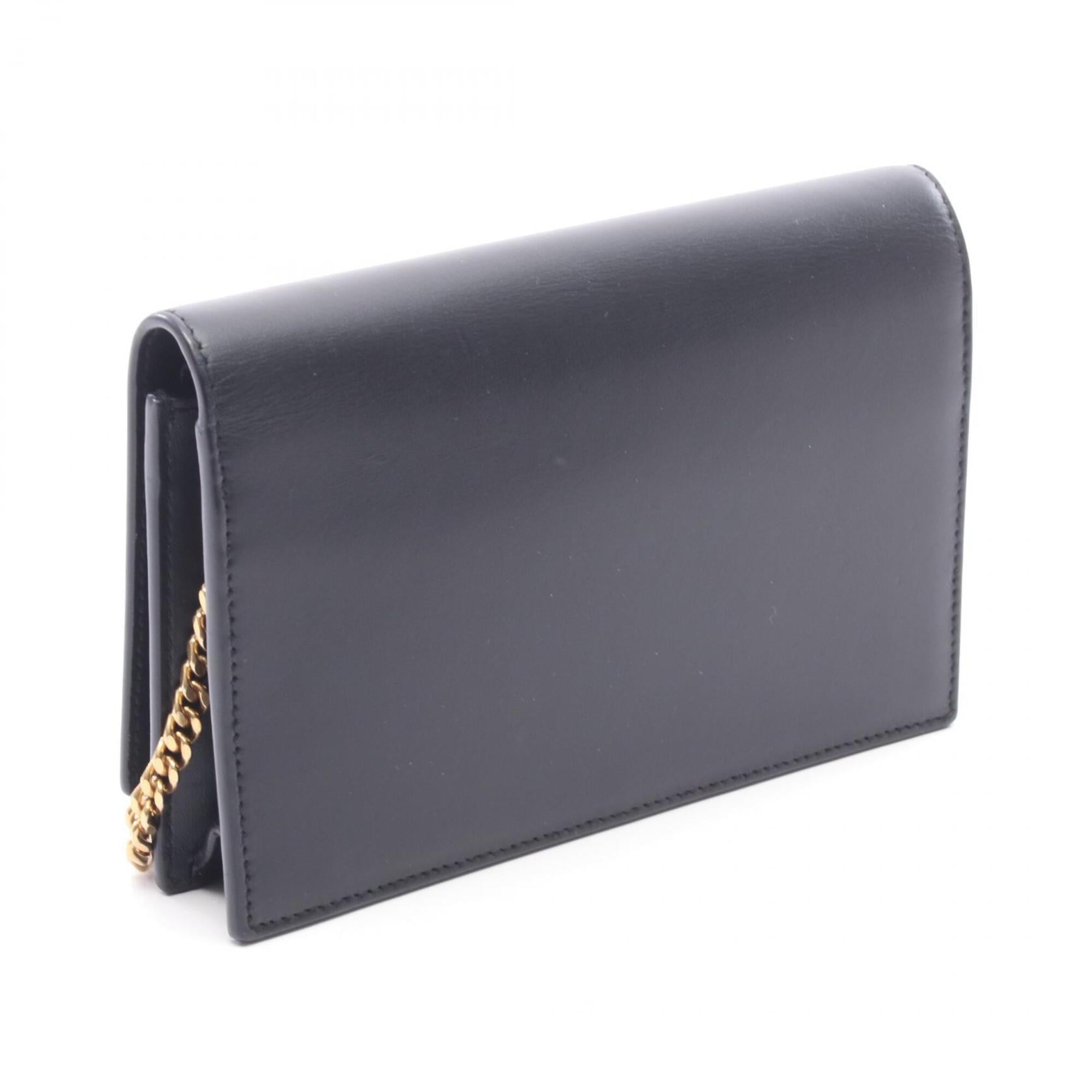 Yves Saint Laurent Black Leather Handbag Shoulder Bag (Pre-Owned)