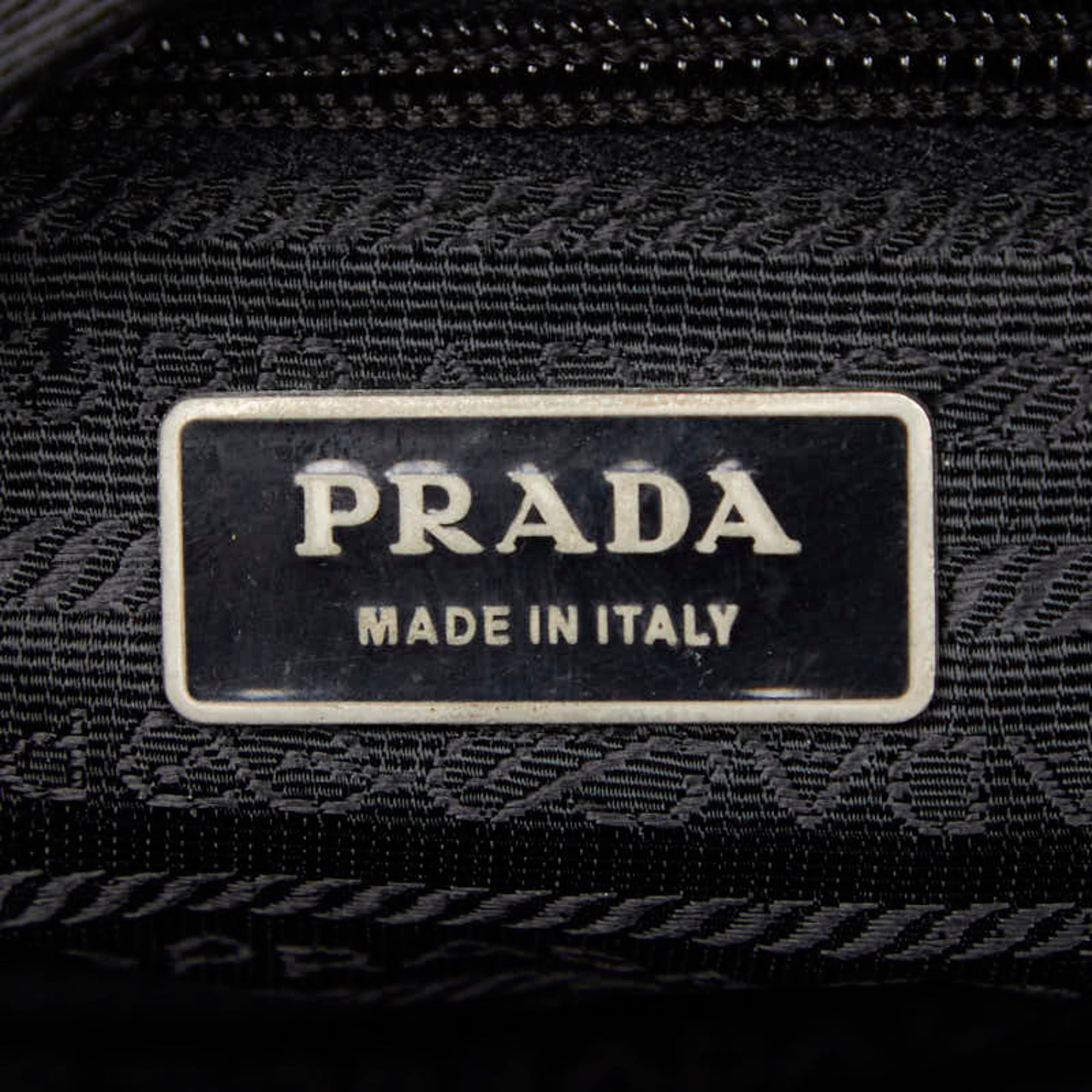 Prada Black Nylon Leather Shoulder Bag (Pre-Owned)