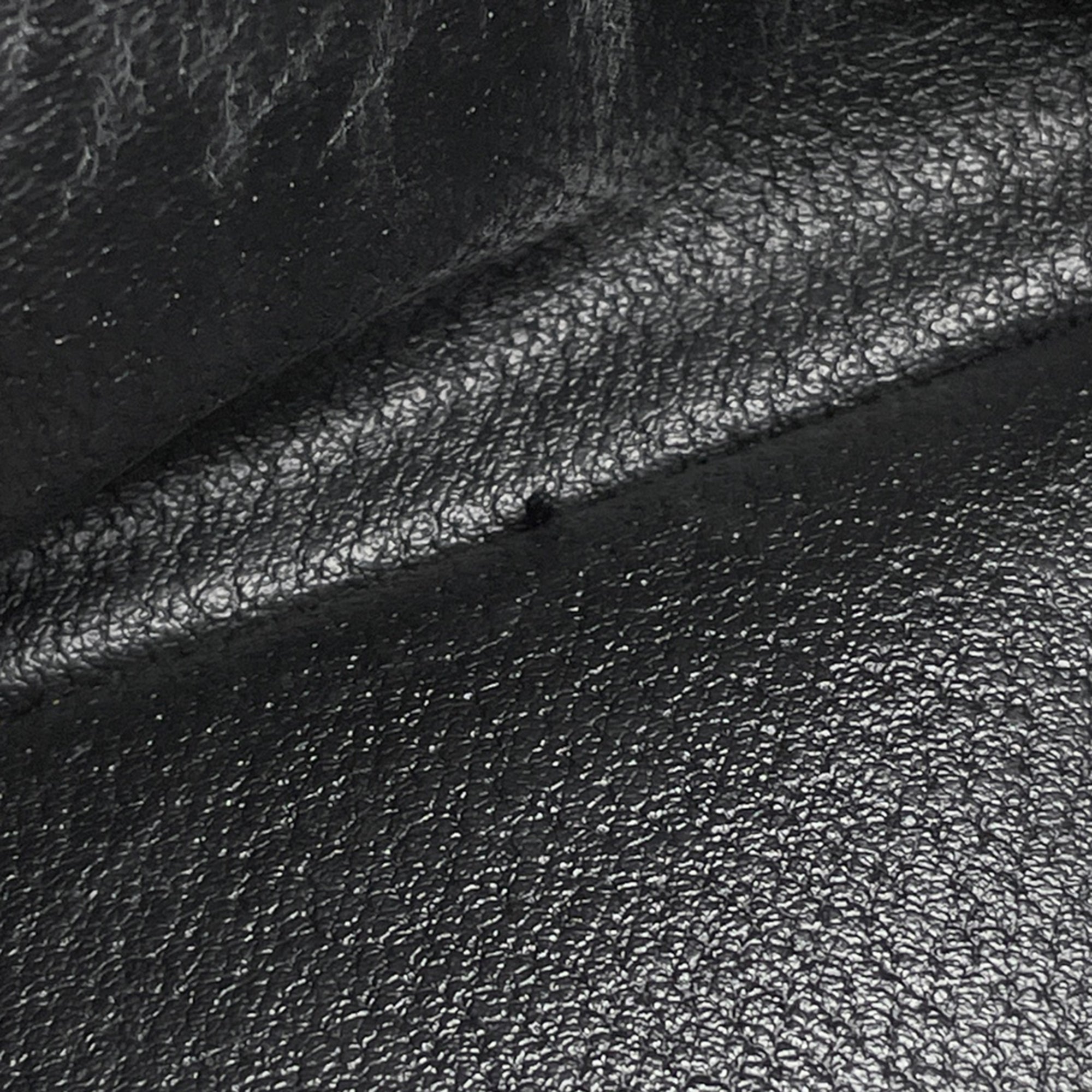 Celine Macadam Black Coated Canvas Leather Handbag (Pre-Owned)