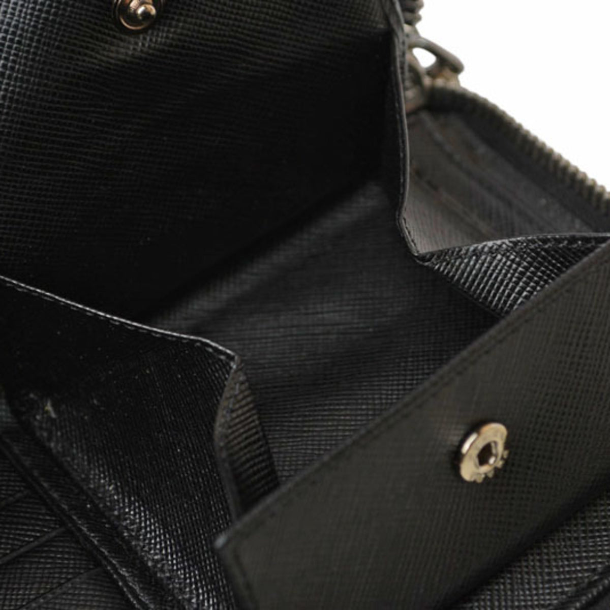 Prada Black Leather Long Wallet (Bi-Fold) (Pre-Owned)