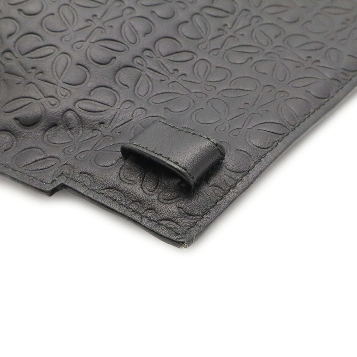 Loewe Black Leather Clutch Bag Pouch (Pre-Owned)