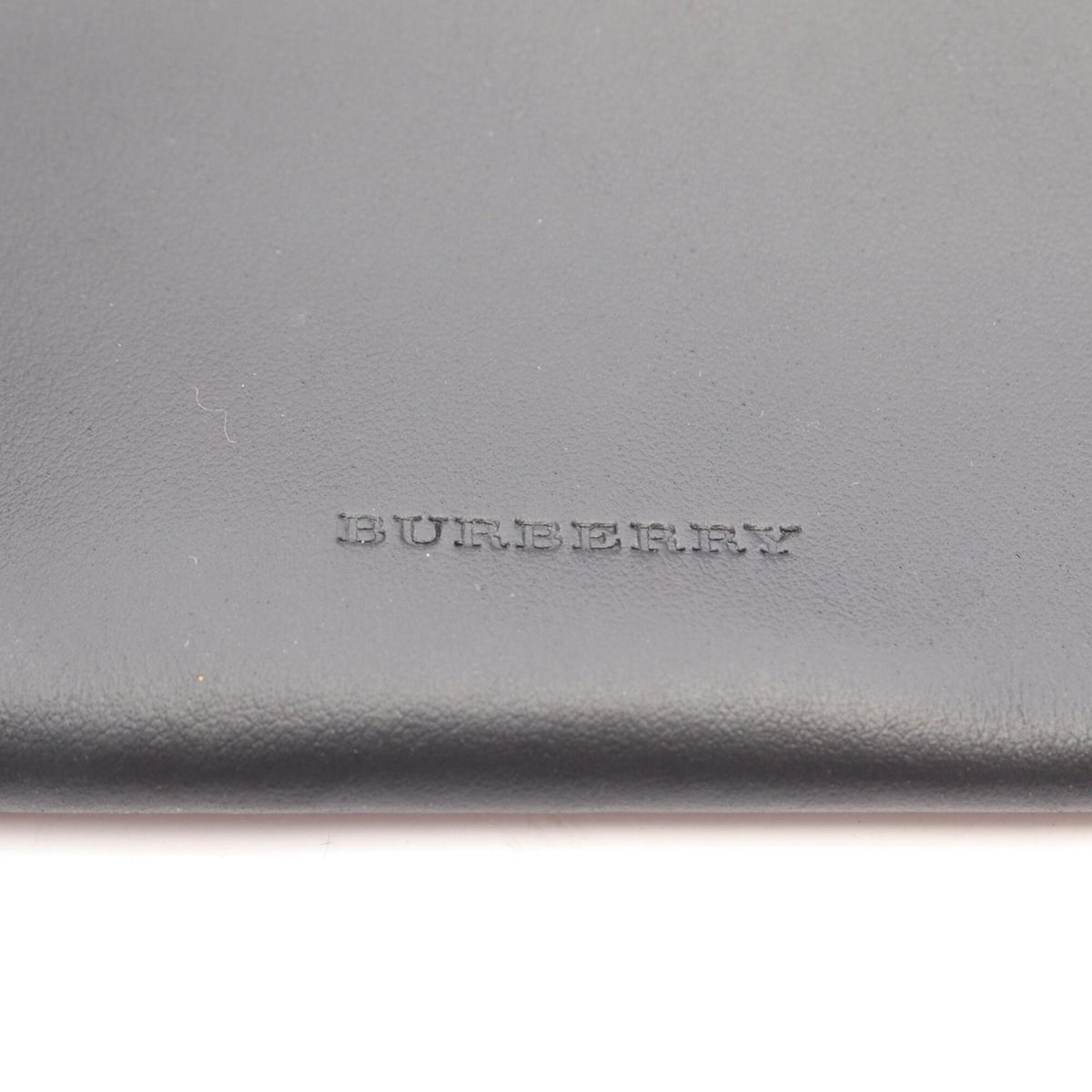 Burberry Black Leather Fanny Pack Handbag Pouch (Pre-Owned)