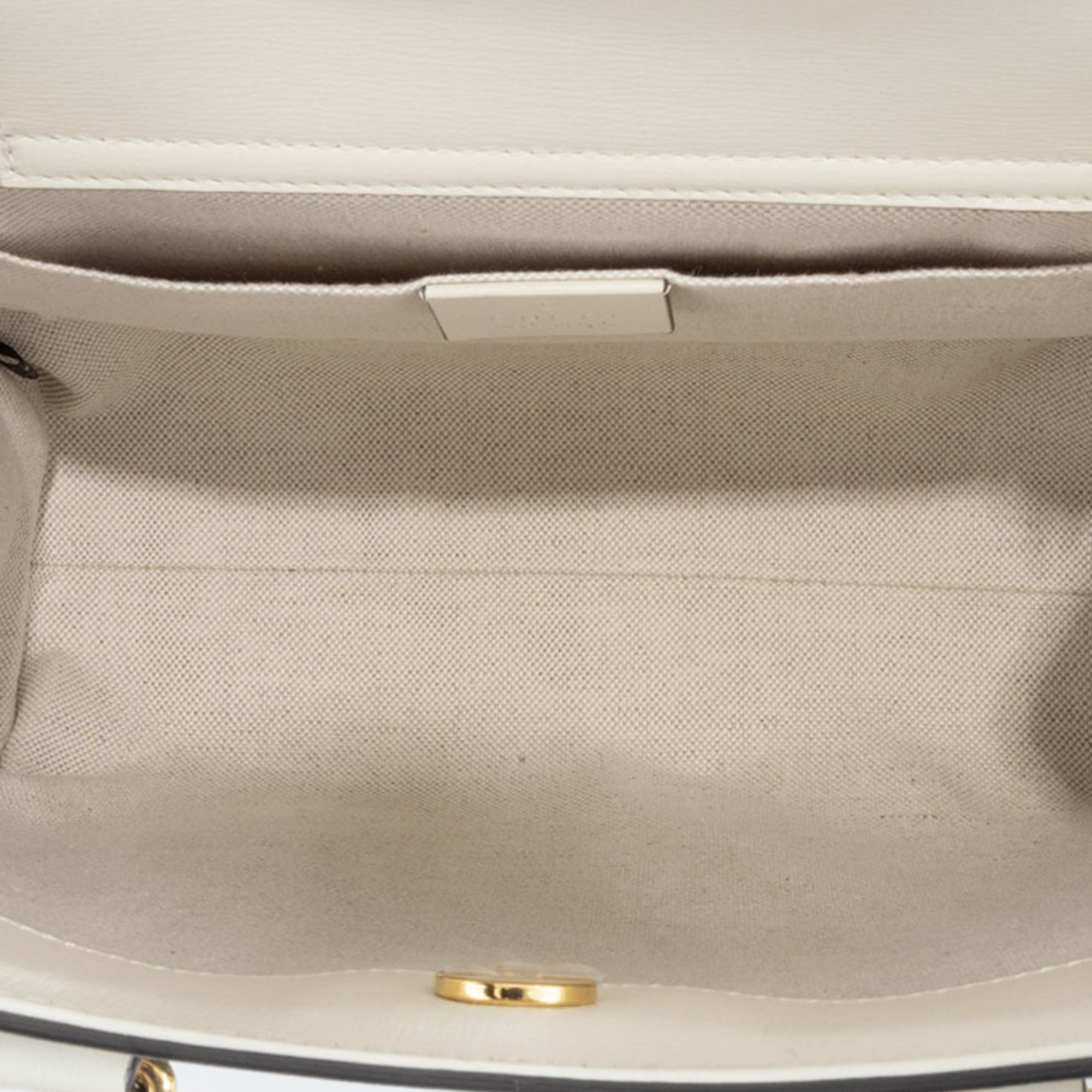 Gucci Green White Yellow Leather Handbag (Pre-Owned)