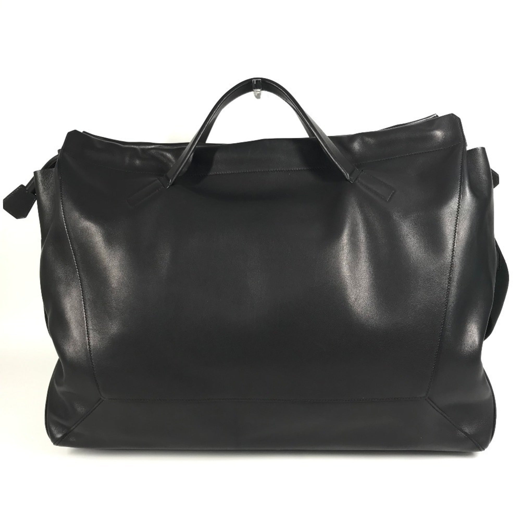 Hermes Black Swift Leather Boston Bag Handbag Shoulder Bag (Pre-Owned)