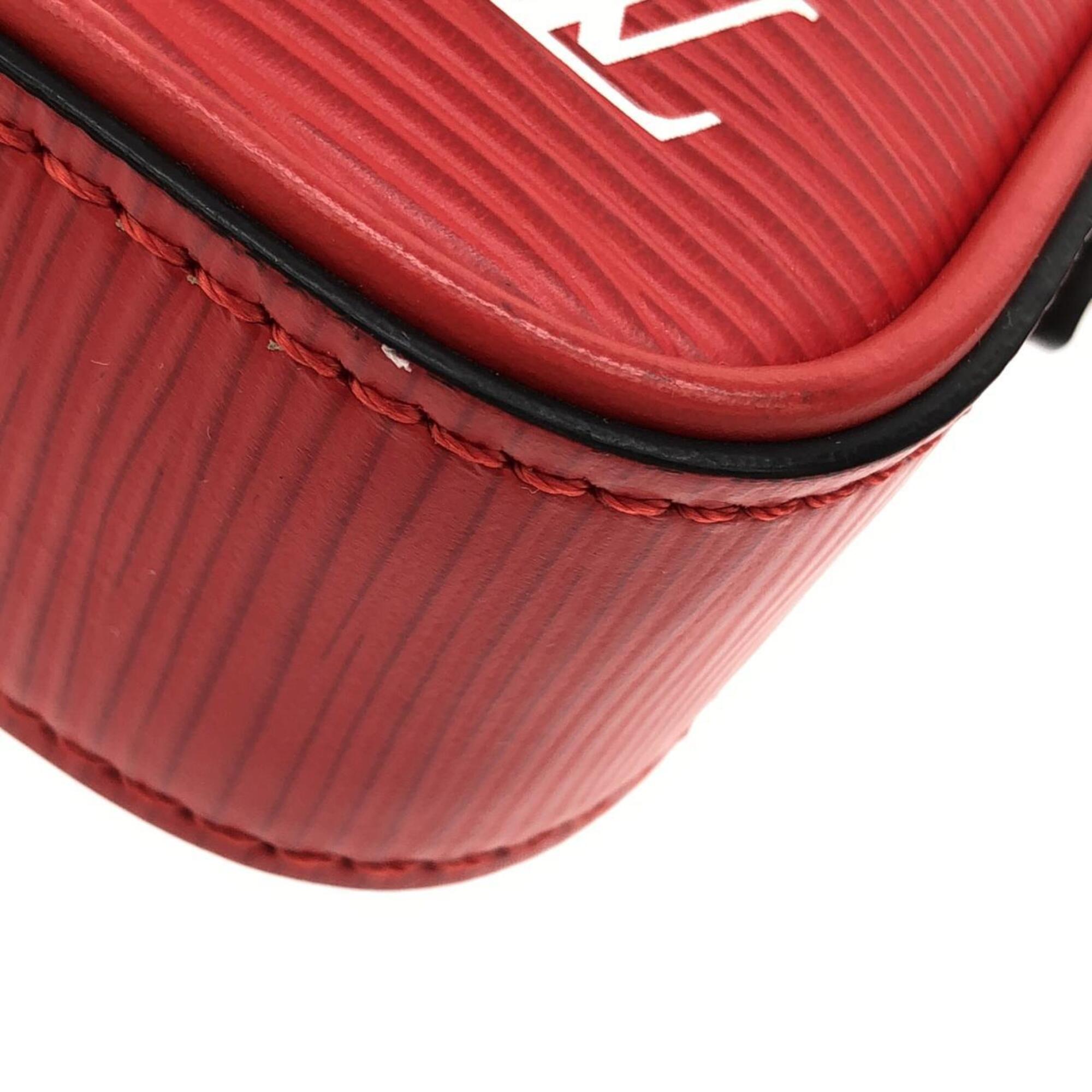 Louis Vuitton Rouge Leather Shoulder Bag (Pre-Owned)