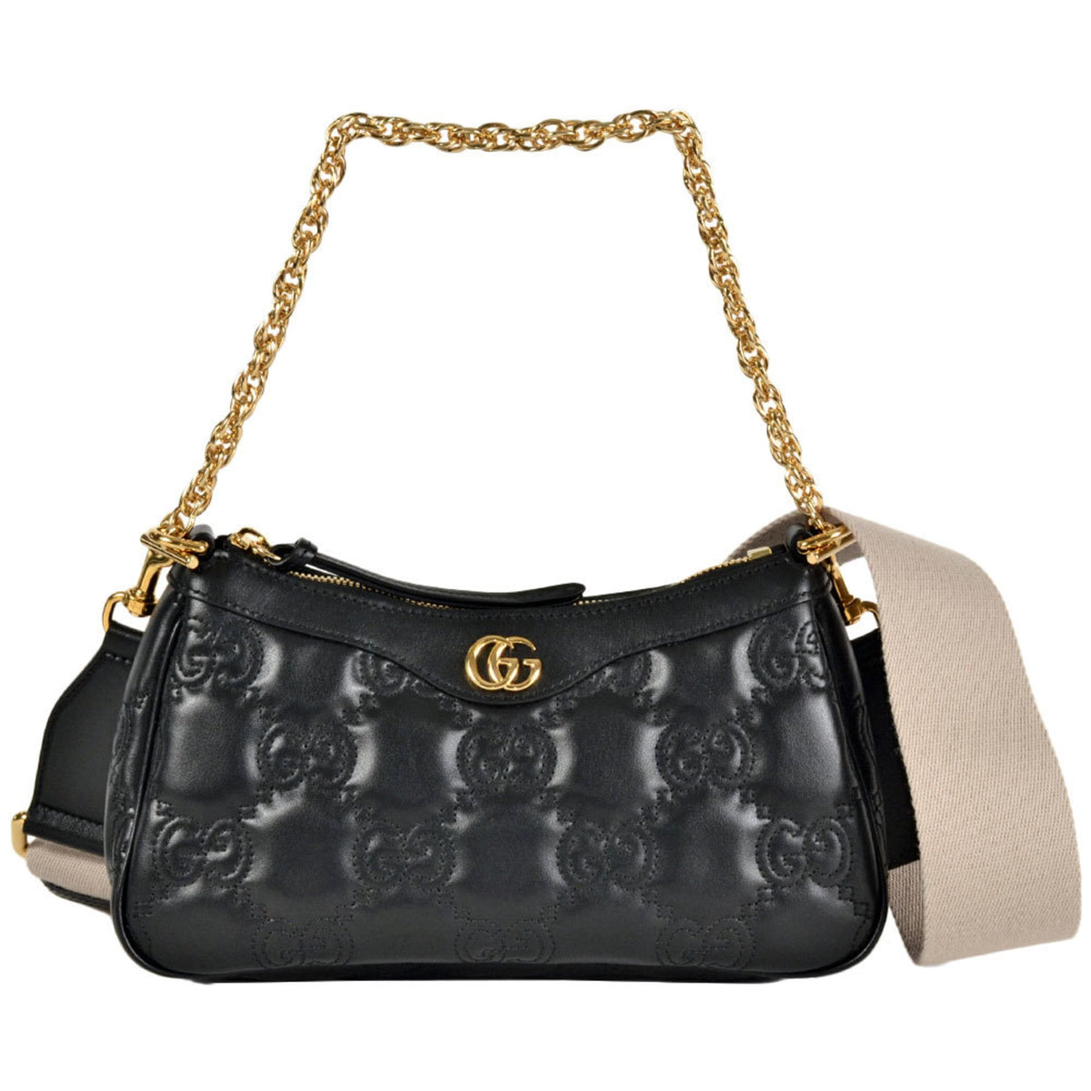Gucci Black Leather Shoulder Bag (Pre-Owned)