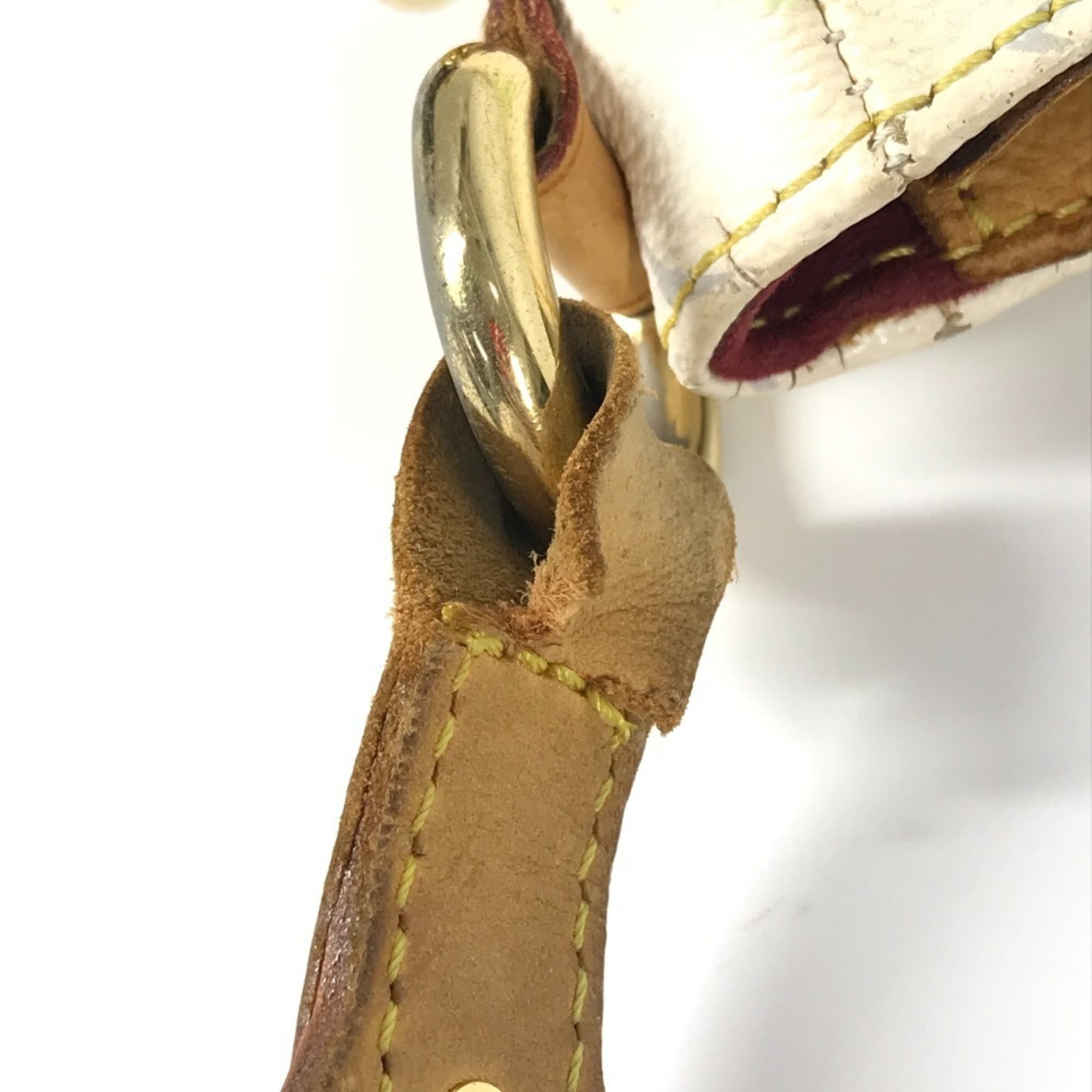 Louis Vuitton Blanc White Monogram Multicolore Shoulder Bag (Pre-Owned)