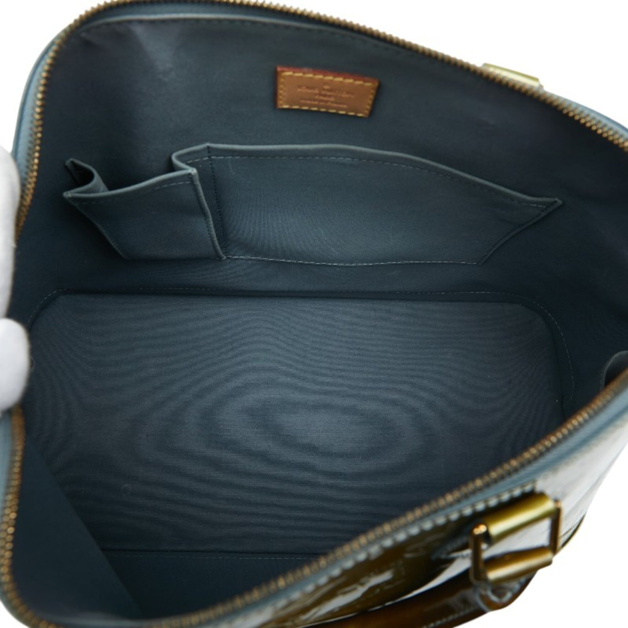 Louis Vuitton Green Patent Leather Handbag (Pre-Owned)