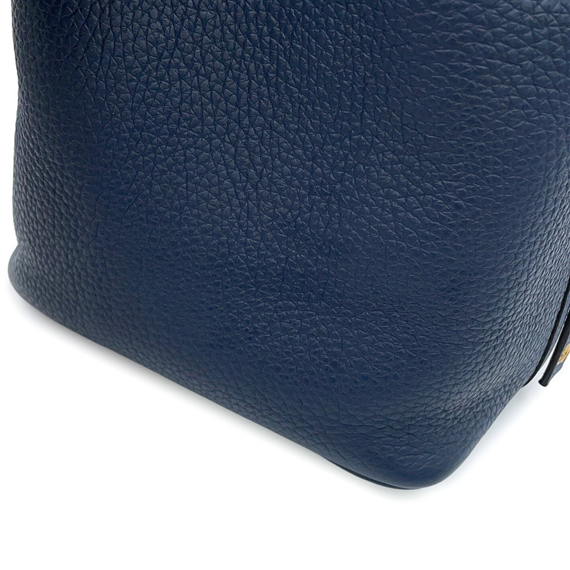 Hermes Picotin Gold Taurillon Clemence Leather Handbag (Pre-Owned)