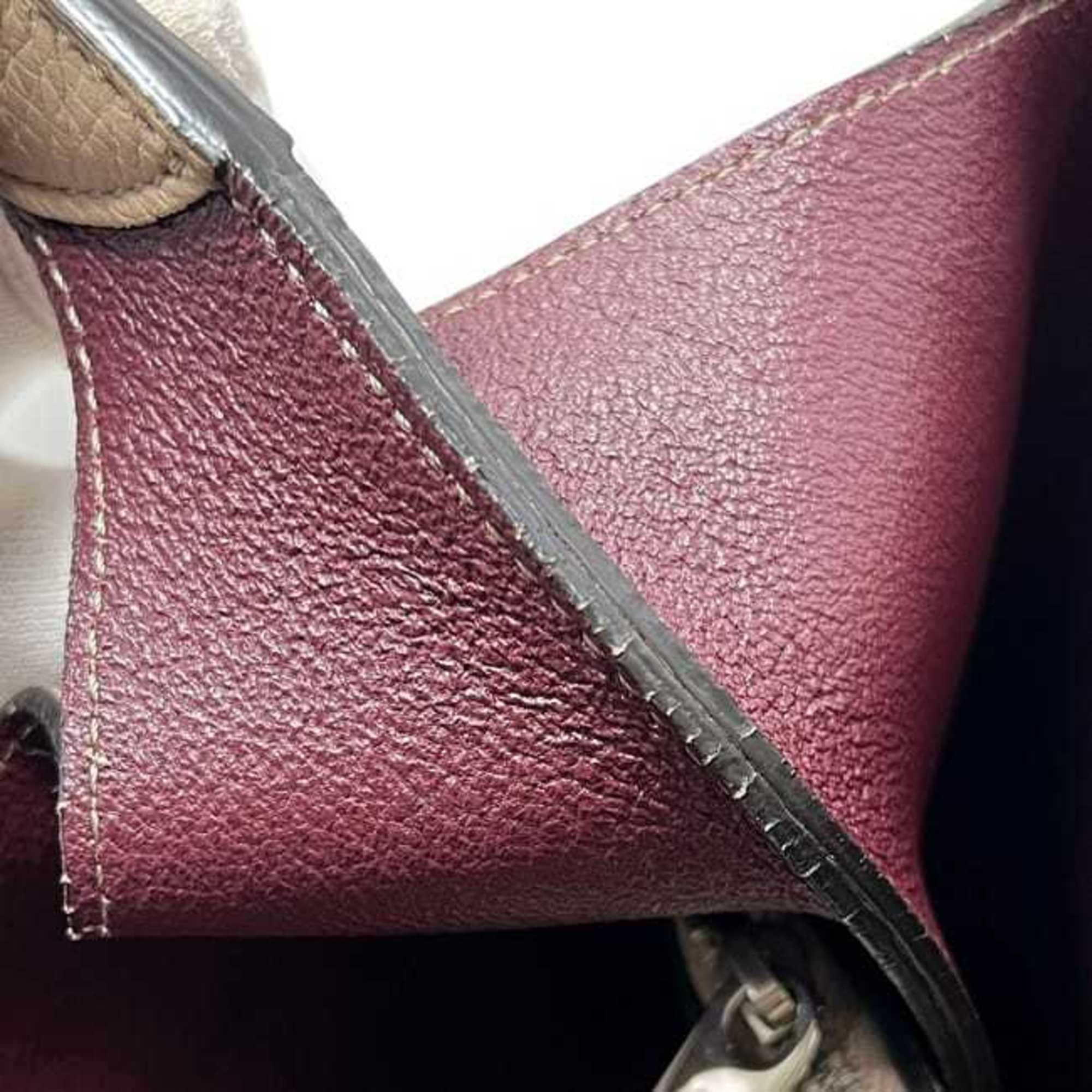 Tod's Beige Leather Tote Bag (Pre-Owned)
