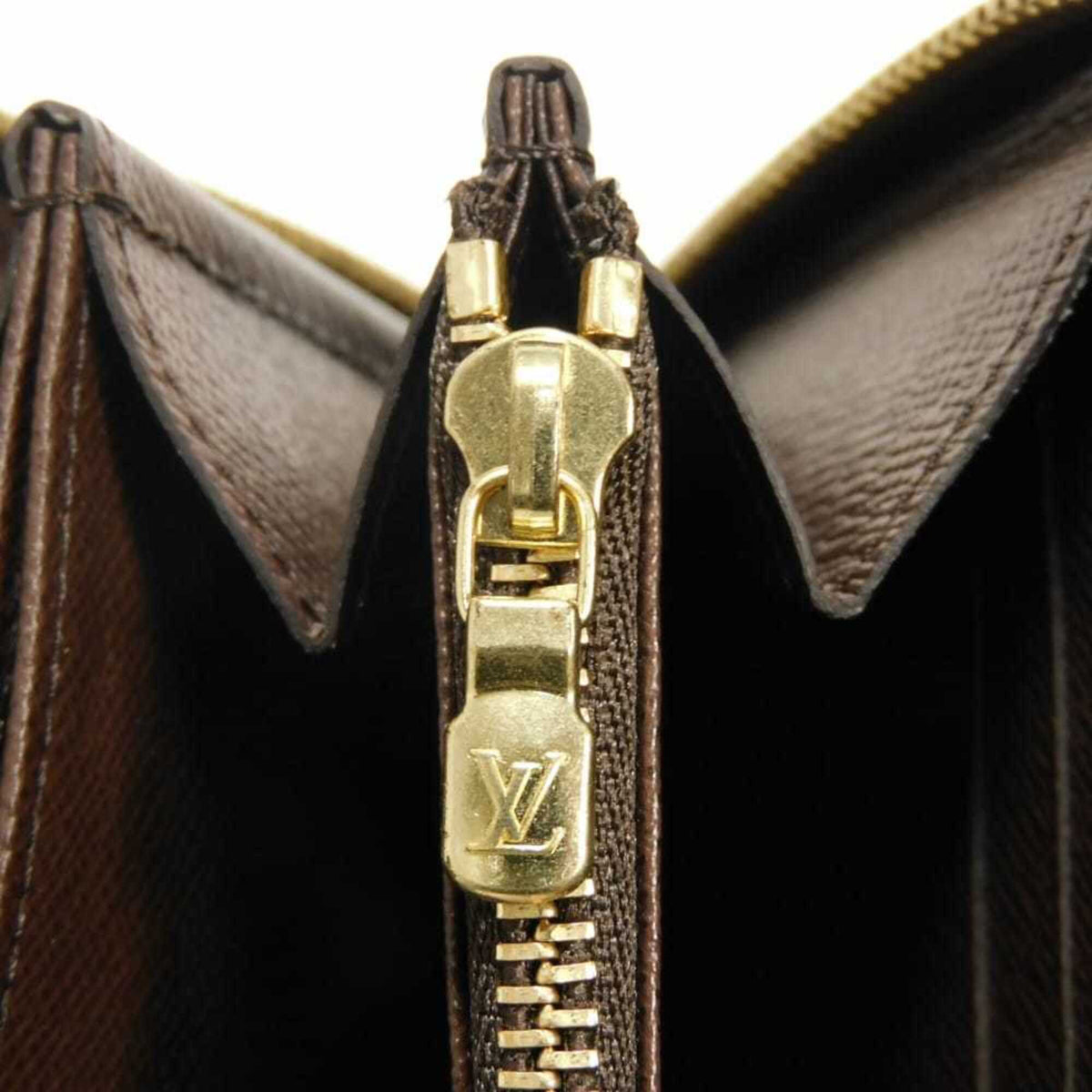 Louis Vuitton Brown Damier Canvas Ebene Damier Canvas Leather Long Wallet (Bi-Fold) (Pre-Owned)