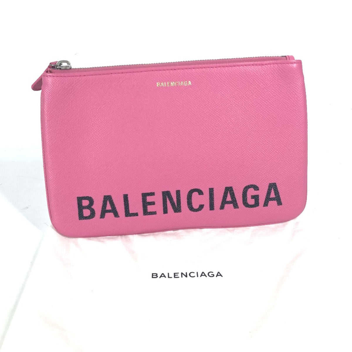 Balenciaga Pink Leather Clutch Bag (Pre-Owned)