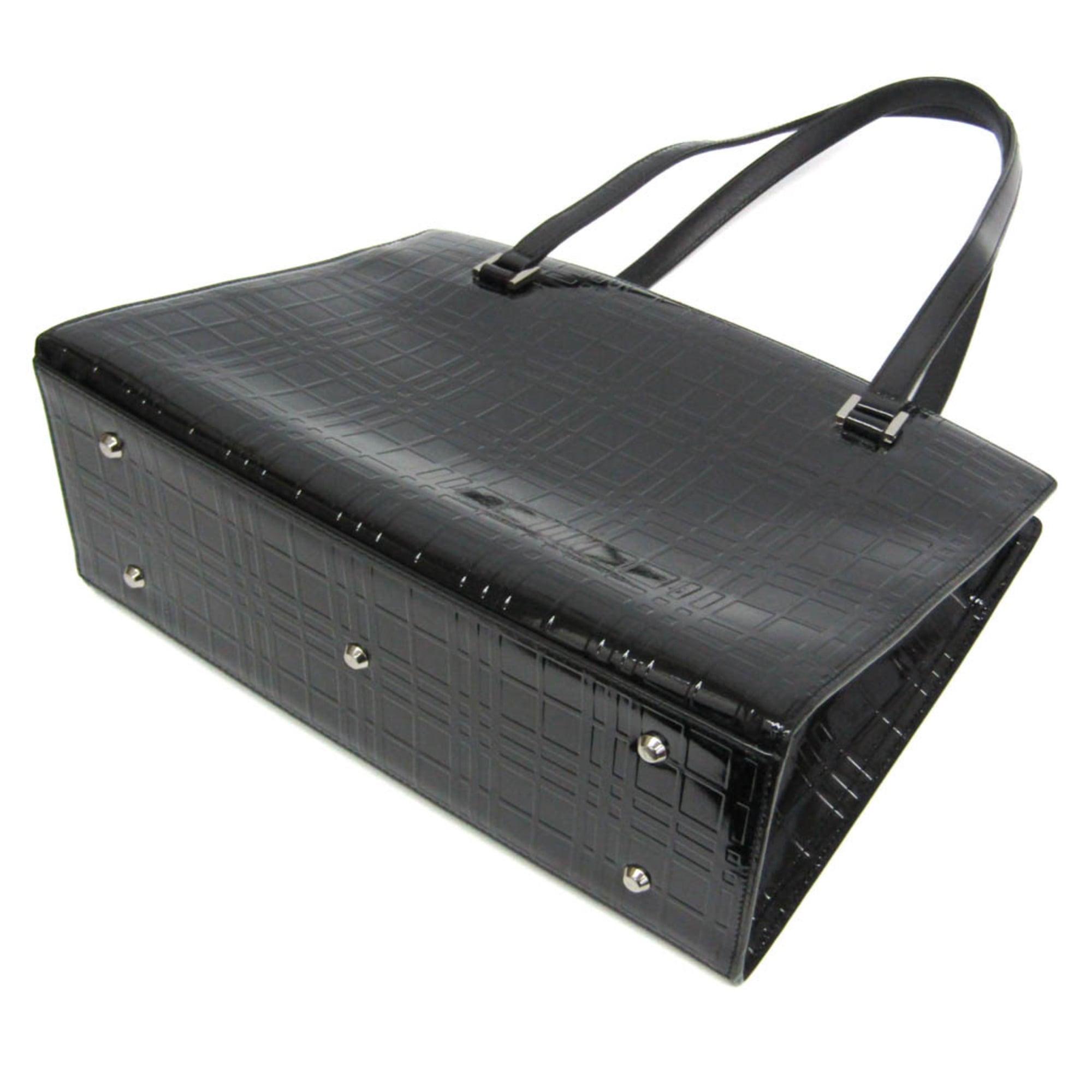 Burberry Black Patent Leather Shoulder Bag (Pre-Owned)
