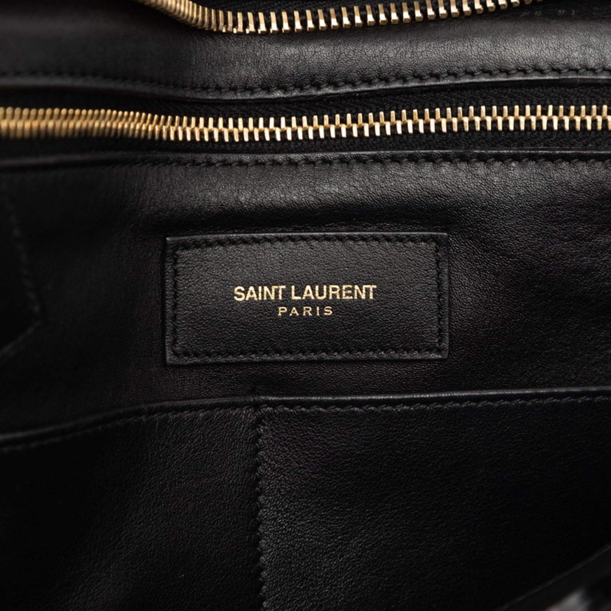 Saint Laurent Black Leather Handbag (Pre-Owned)