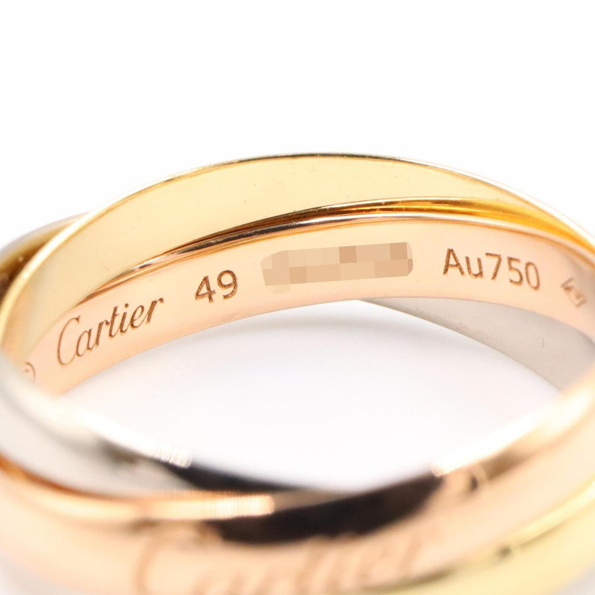 Cartier Pink Gold White Gold Yellow Gold Yellow Gold (18K) Pink Gold (18K) White Gold (18K) Band Ring (Pre-Owned)