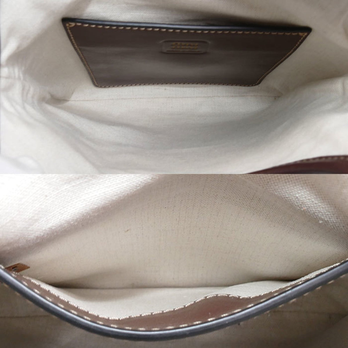 Miu Miu Brown Leather Shoulder Bag (Pre-Owned)