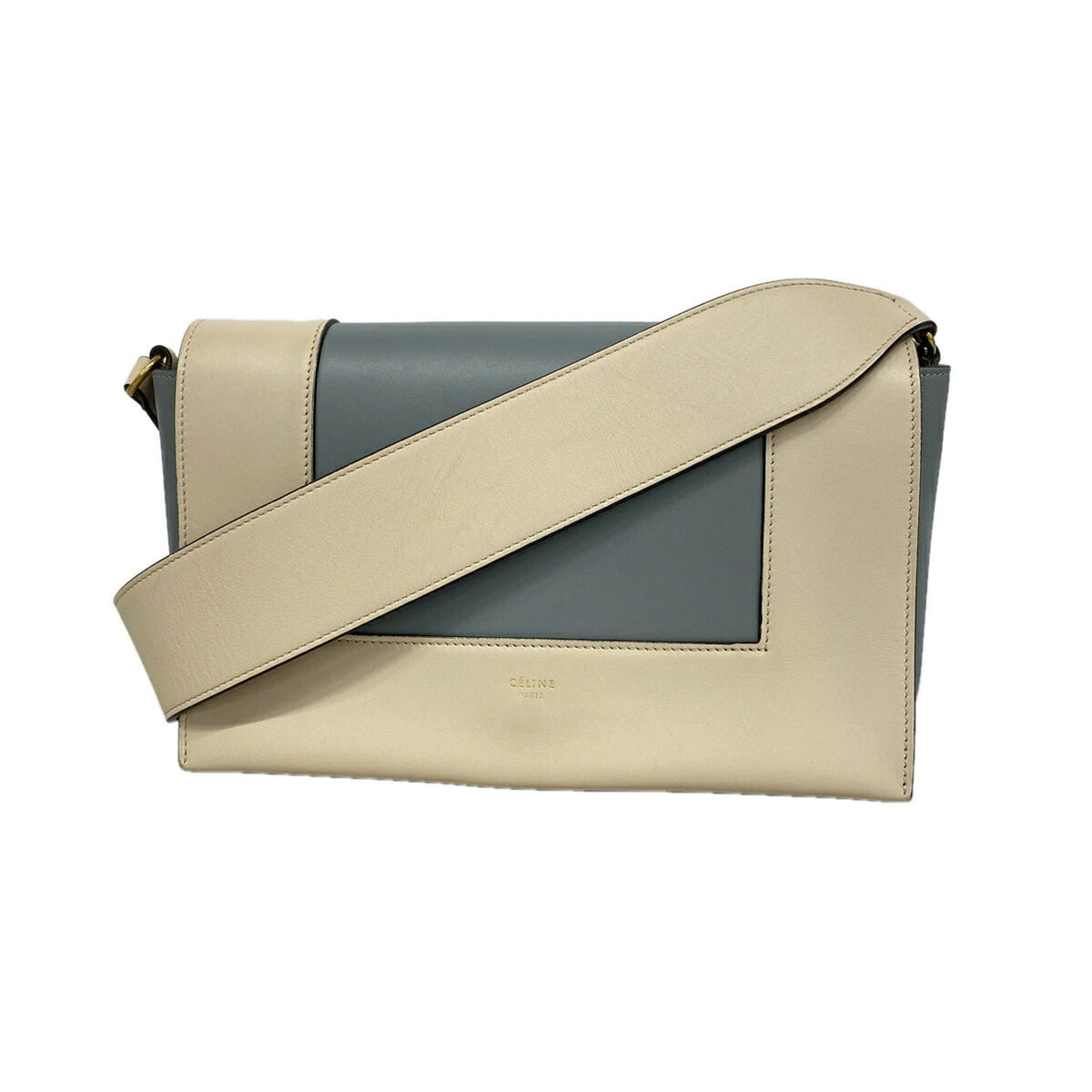 Celine Ivory Leather Shoulder Bag (Pre-Owned)