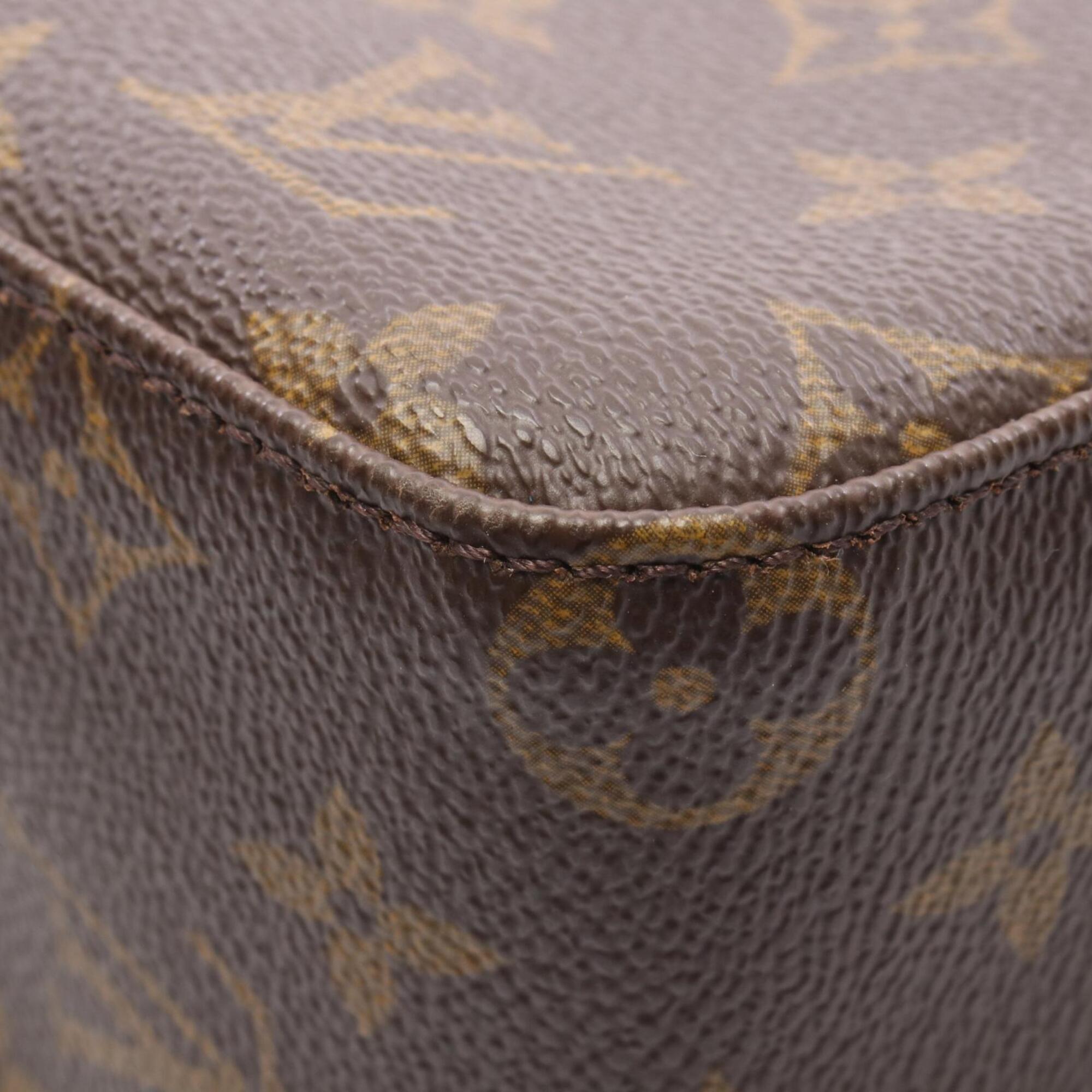 Louis Vuitton Brown Monogram Coated Canvas Monogram Leather Handbag Shoulder Bag (Pre-Owned)