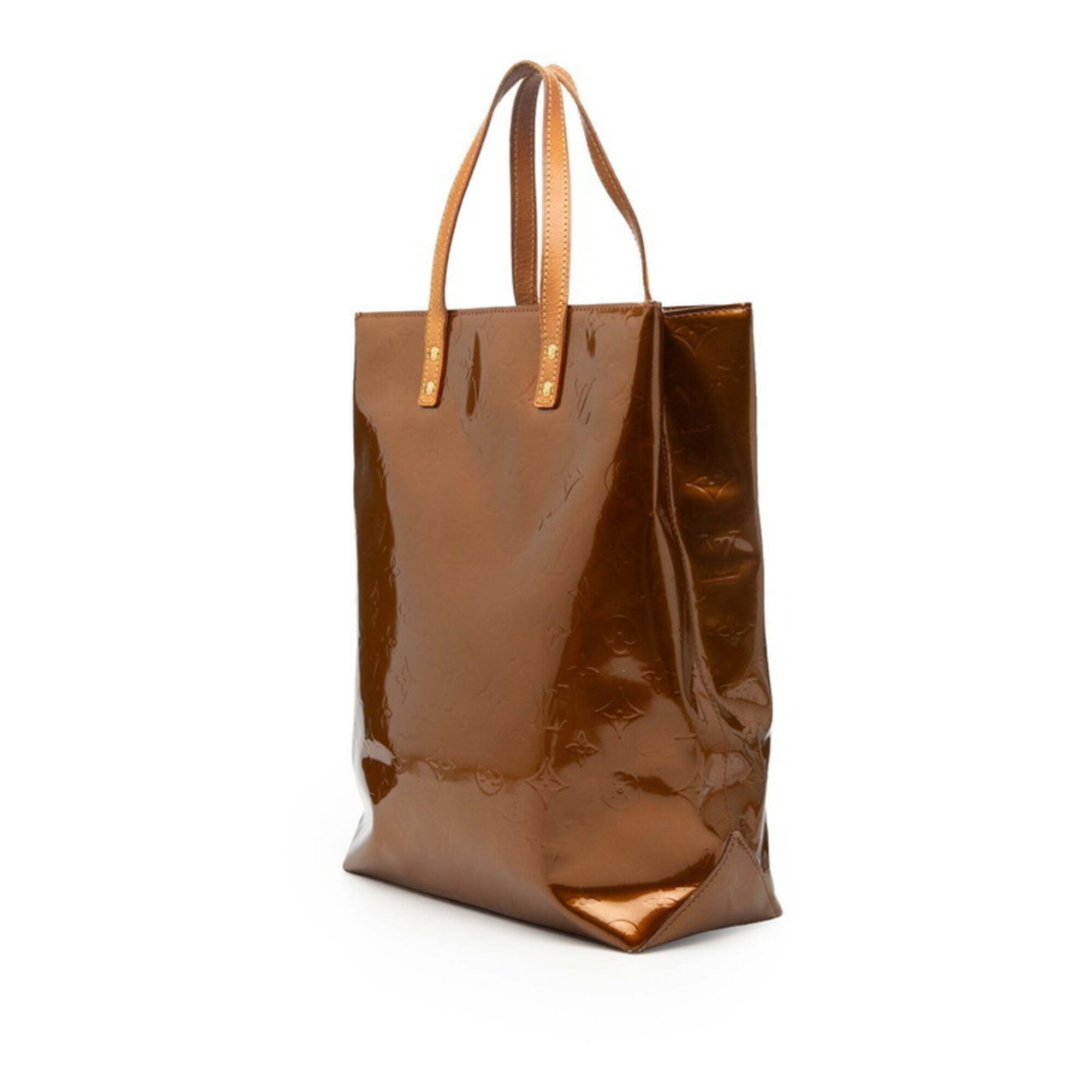 Louis Vuitton Monogram Vernis Bronze Brown Patent Leather Handbag Tote Bag (Pre-Owned)