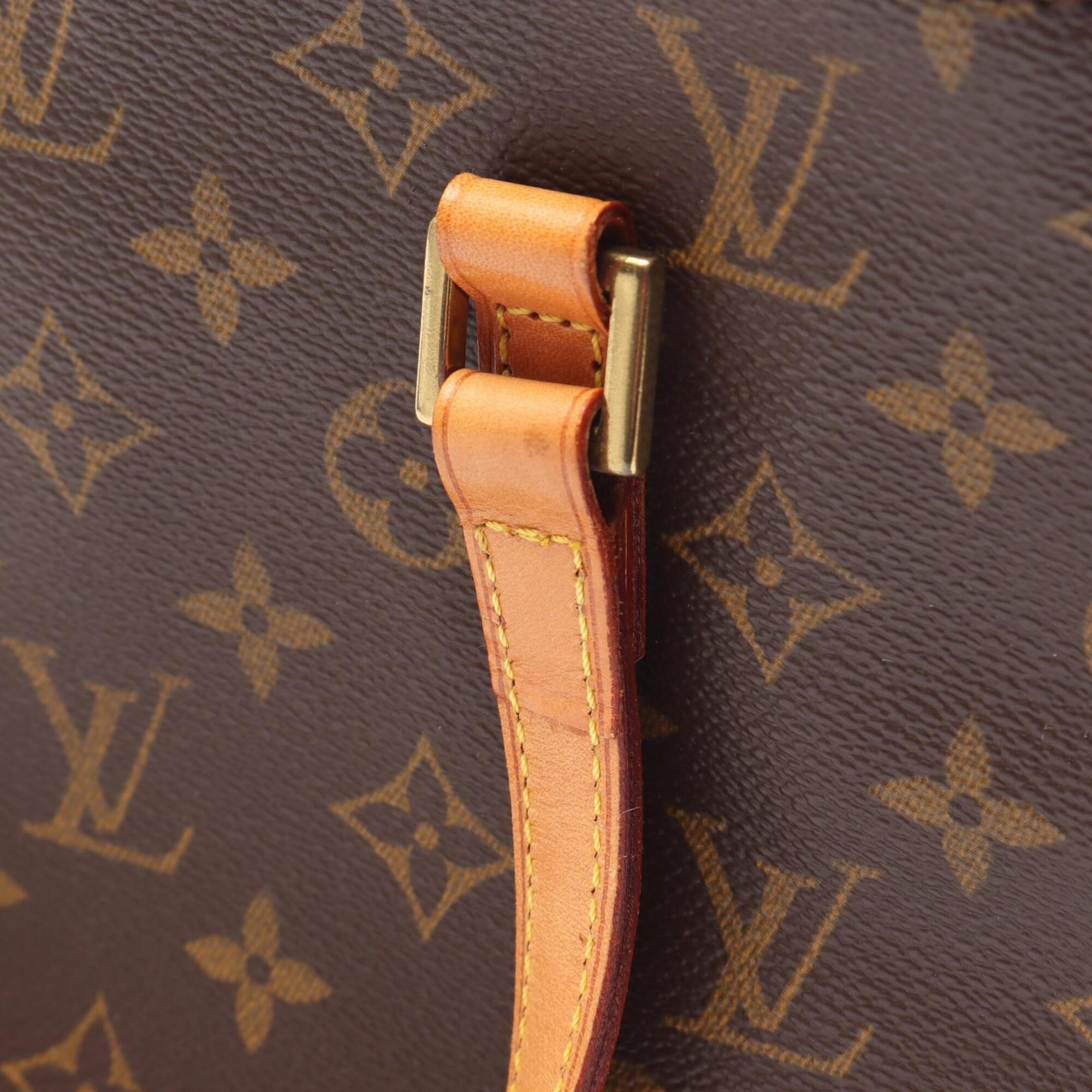 Louis Vuitton Brown Monogram Leather Handbag (Pre-Owned)