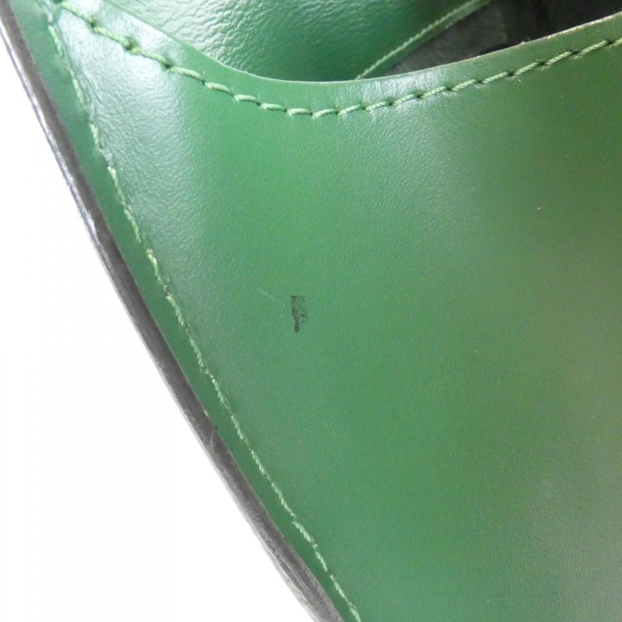 Louis Vuitton Green Leather Shoulder Bag (Pre-Owned)