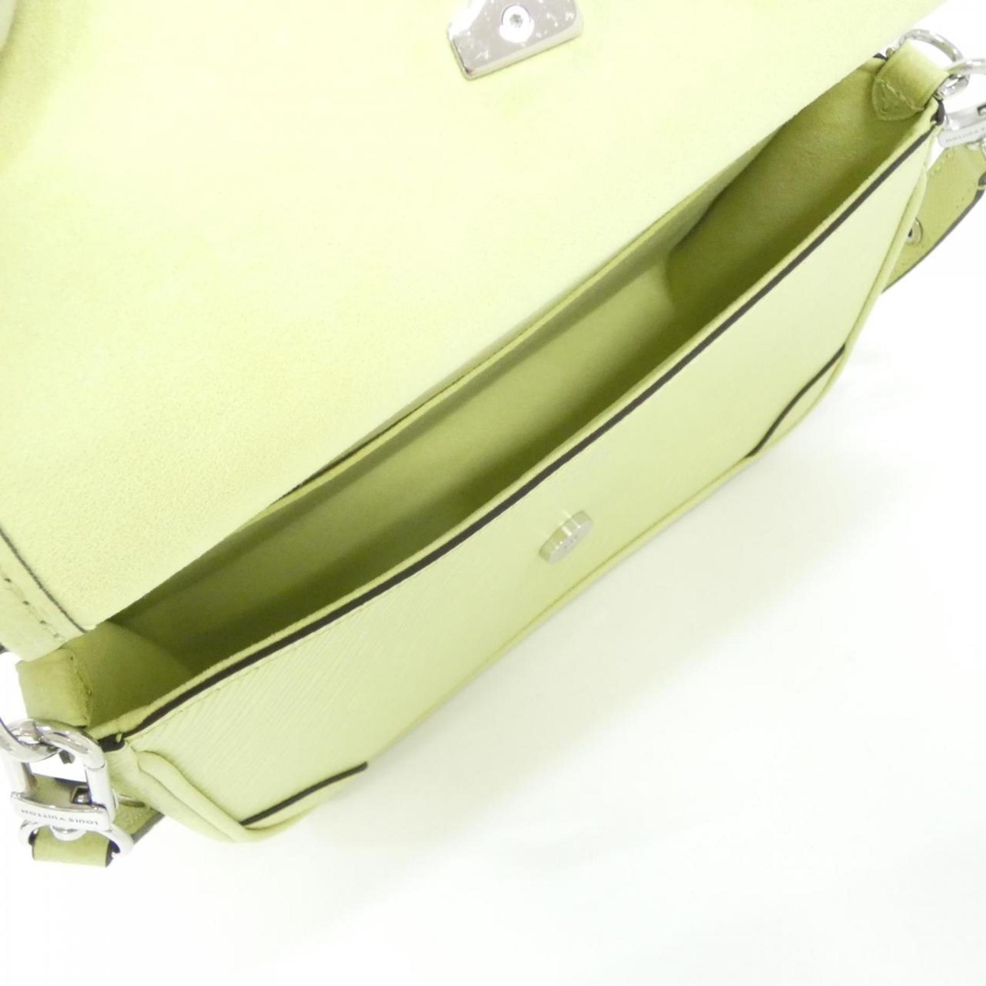 Louis Vuitton Green Leather Shoulder Bag (Pre-Owned)