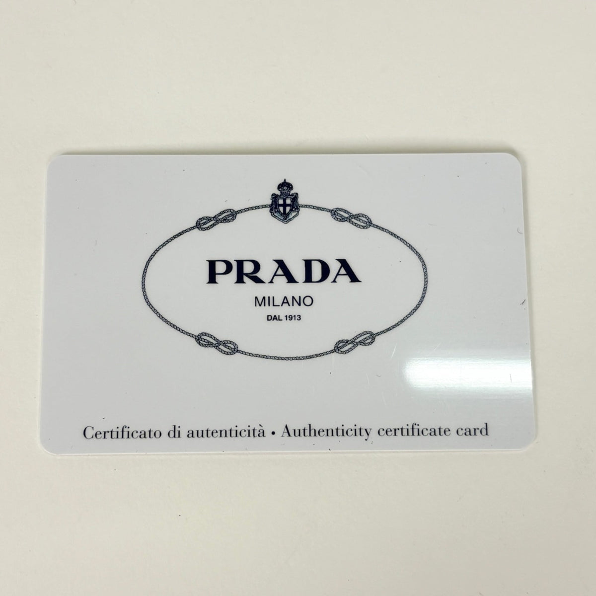 Prada Blue Leather Tessuto Shoulder Bag (Pre-Owned)