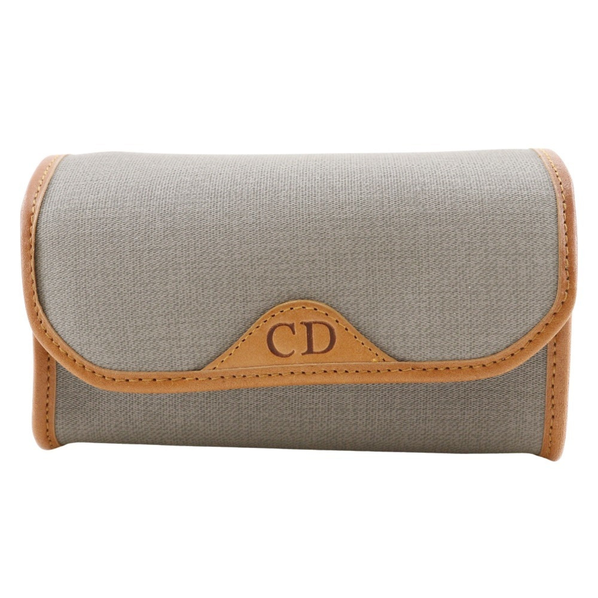 Christian Dior Gray Pvc Pouch (Pre-Owned)