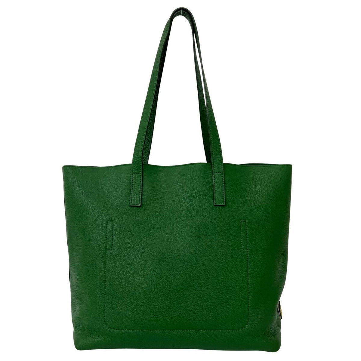 Prada Green Leather Shoulder Bag Tote Bag (Pre-Owned)