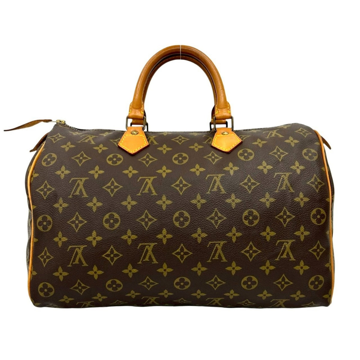 Louis Vuitton Brown Leather Pvc Boston Bag Handbag (Pre-Owned)