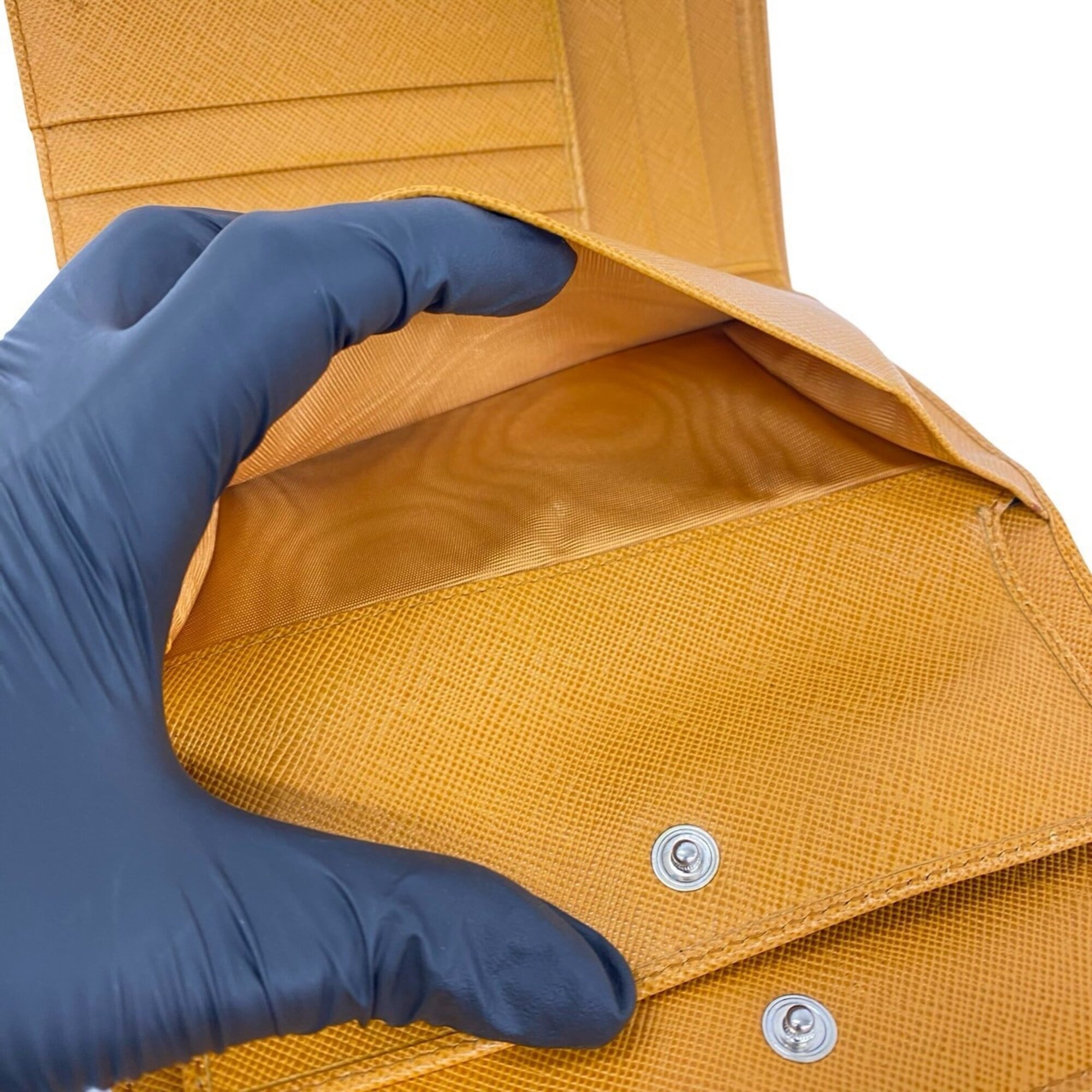 Prada Orange Nylon Wallet (Bi-Fold) (Pre-Owned)