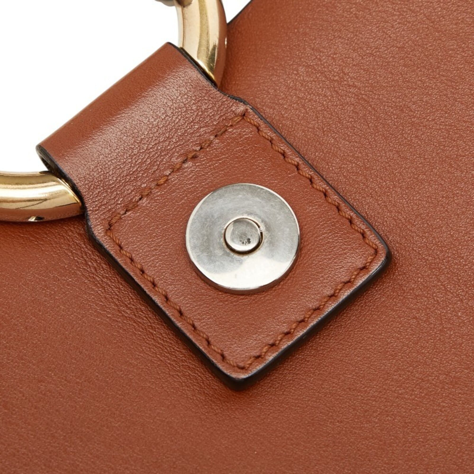 Chloé Brown Leather Clutch Bag (Pre-Owned)