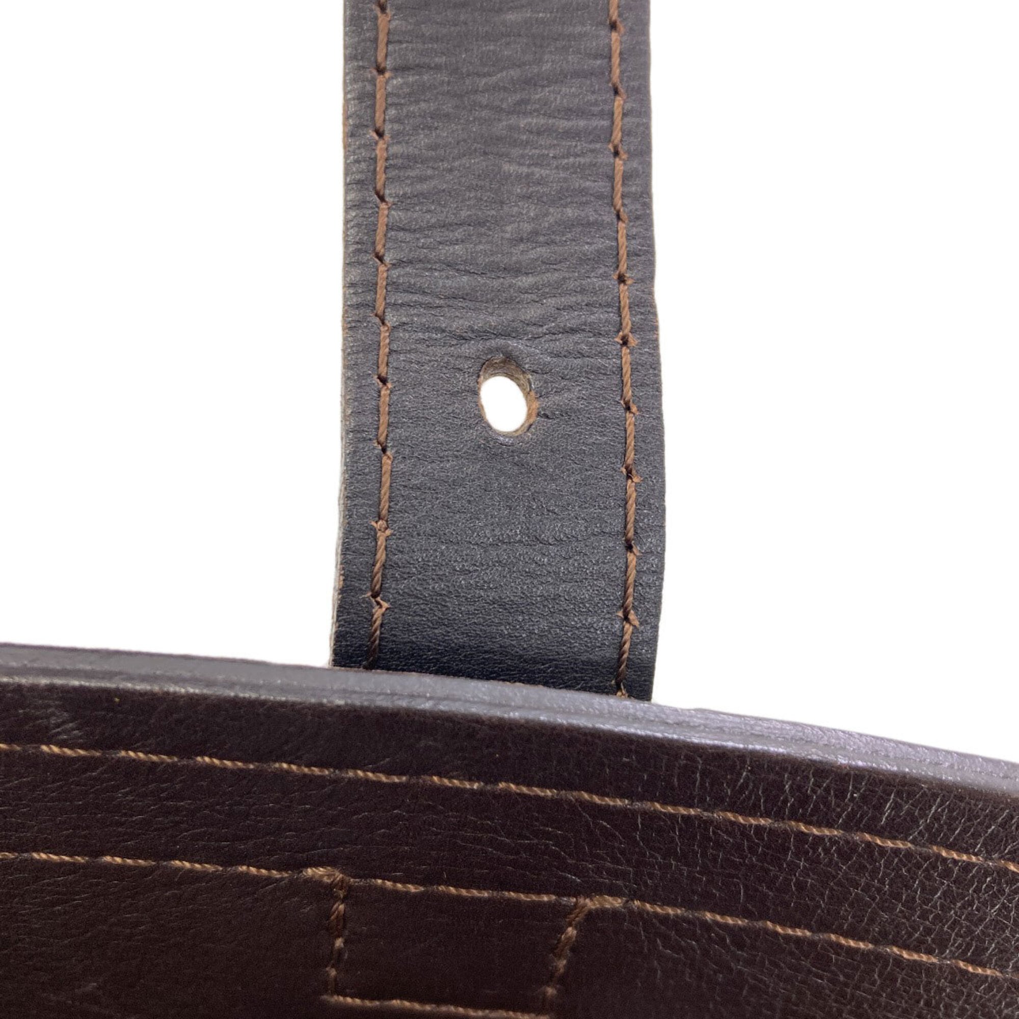 Louis Vuitton Dark Brown Utah Leather Leather Shoulder Bag (Pre-Owned)