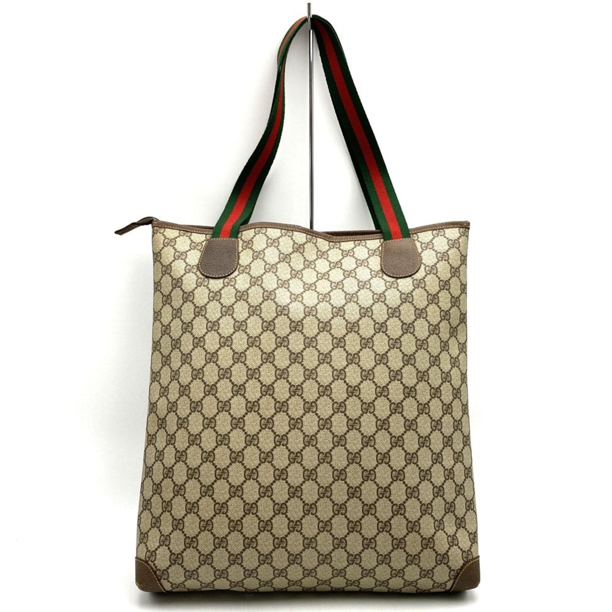 Gucci Brown Gg Supreme Tote Bag (Pre-Owned)
