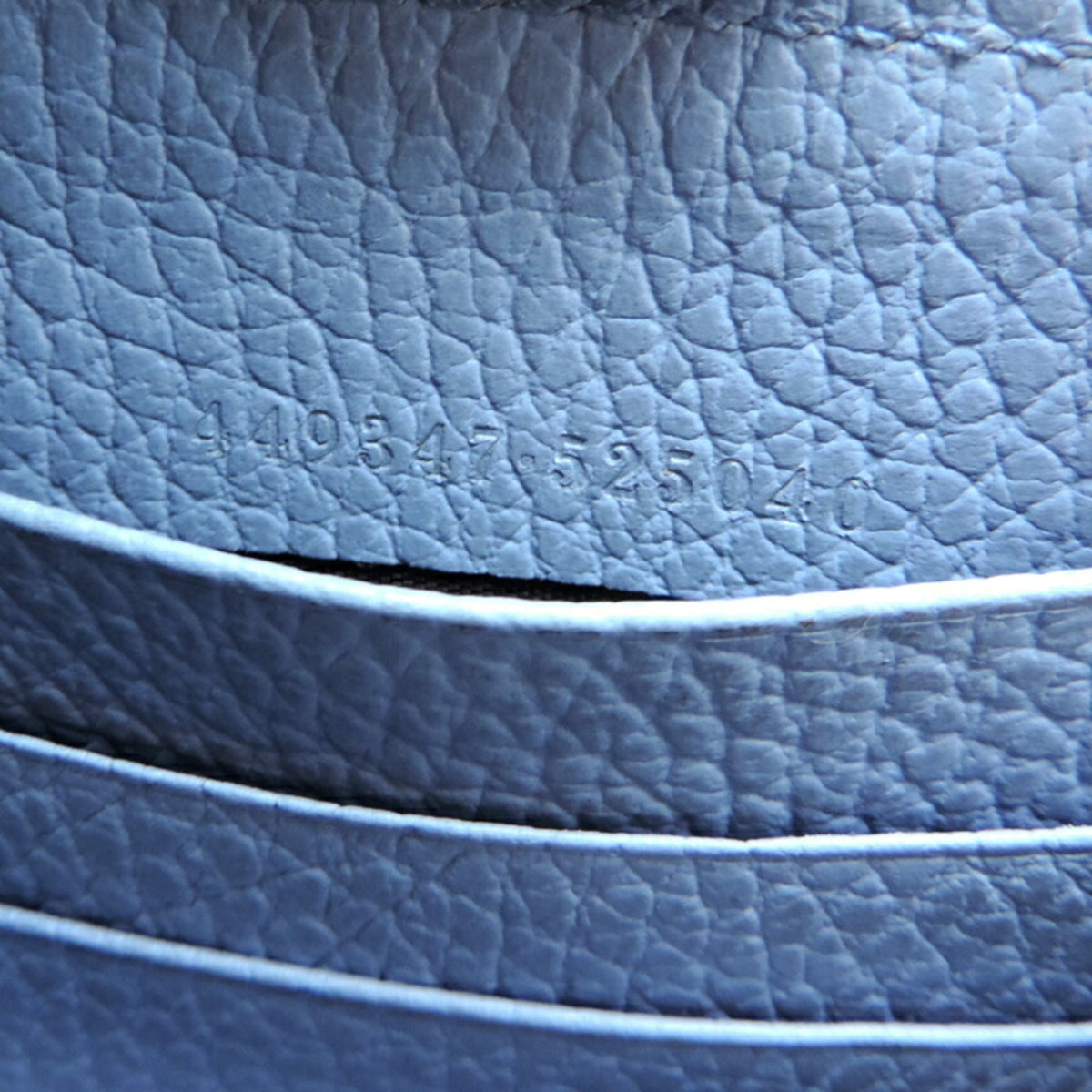 Gucci Sky Blue Leather Long Wallet (Bi-Fold) (Pre-Owned)