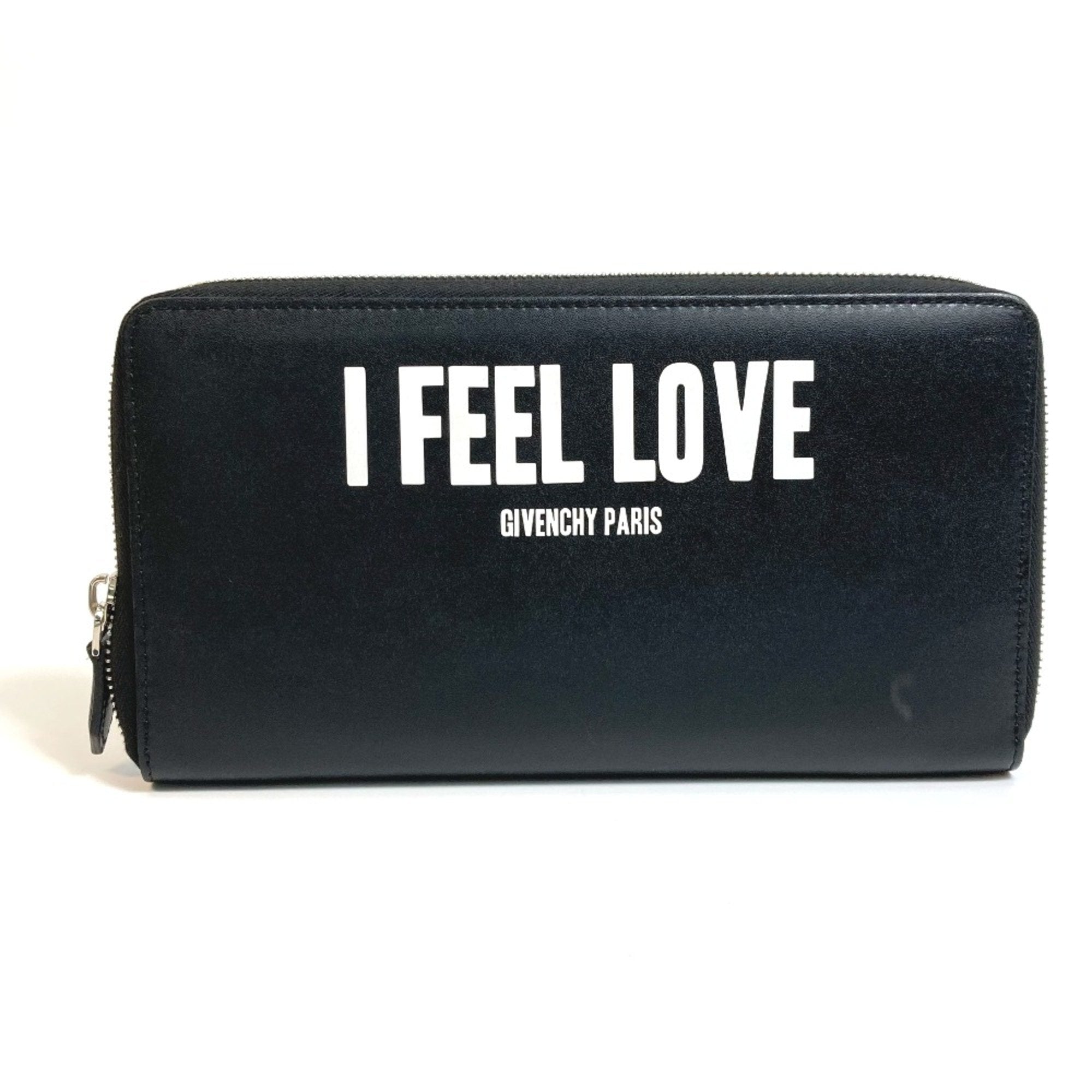 Givenchy Black Leather Long Wallet (Bi-Fold) (Pre-Owned)