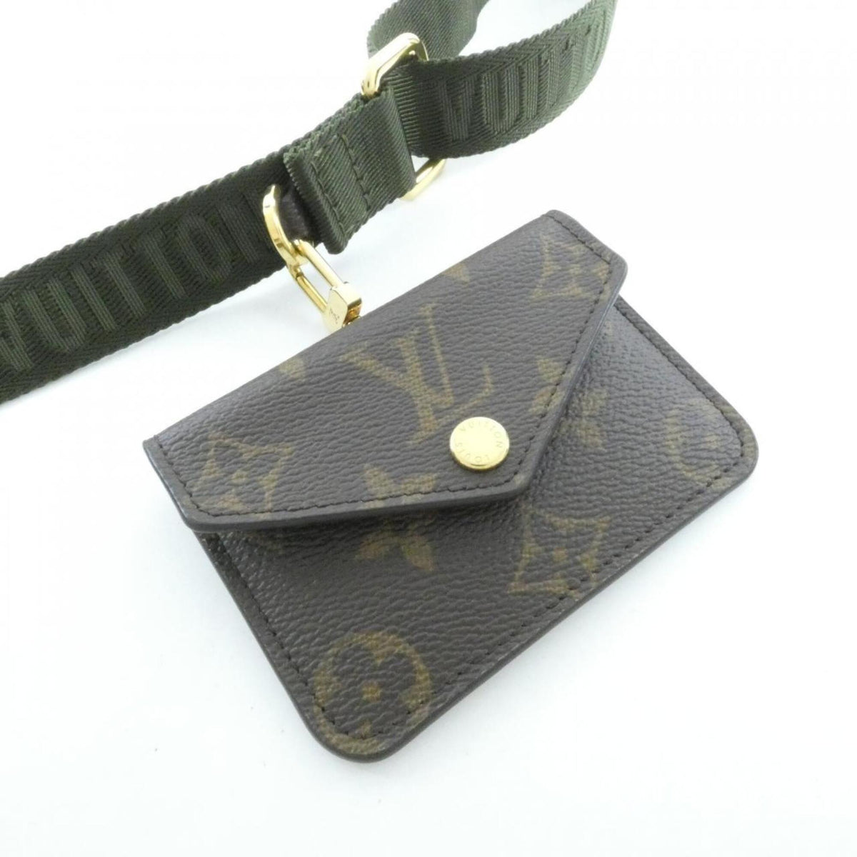 Louis Vuitton Khaki Marron Coated Canvas Pochette Pouch Shoulder Bag (Pre-Owned)