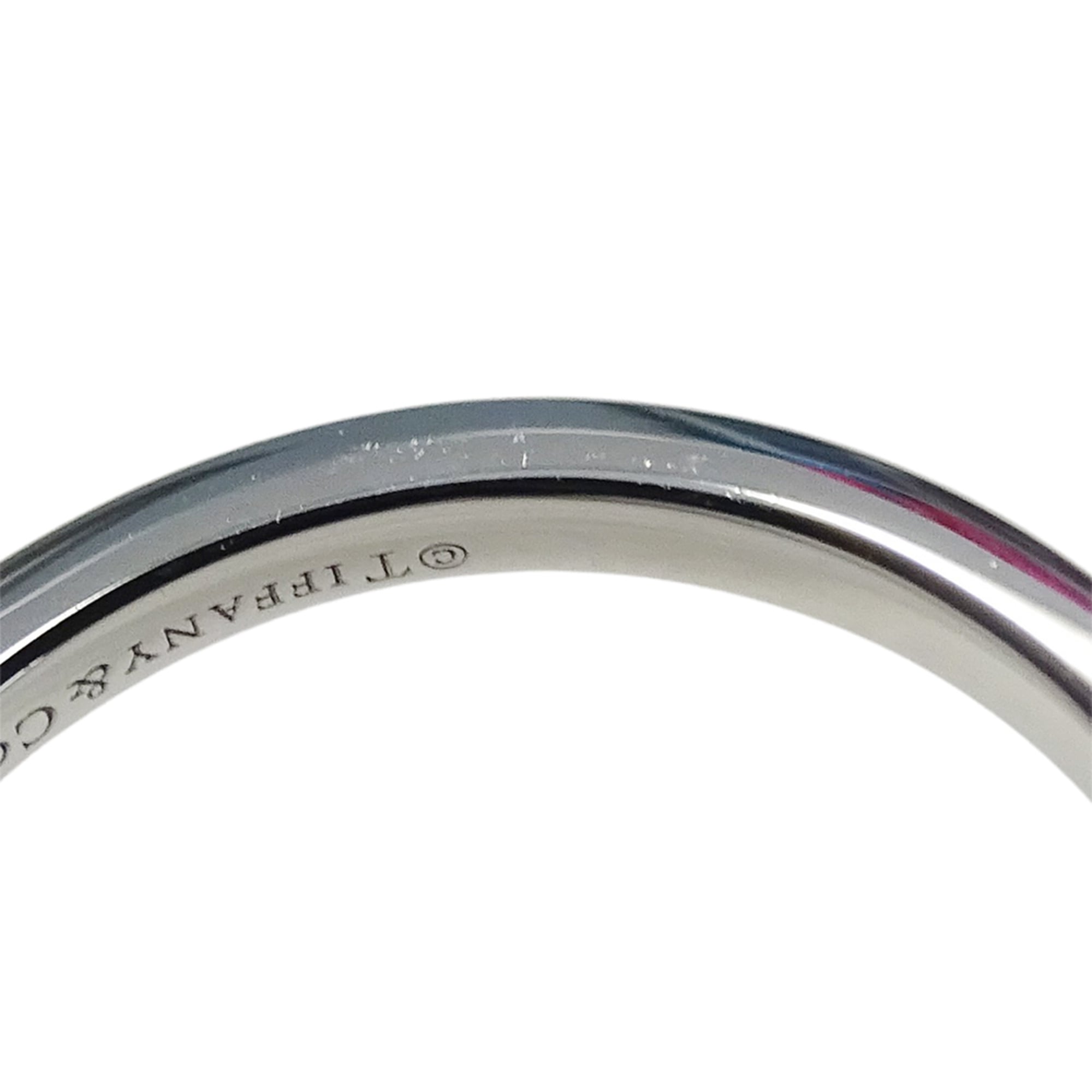 Tiffany Silver Platinum 950 Band Ring (Pre-Owned)