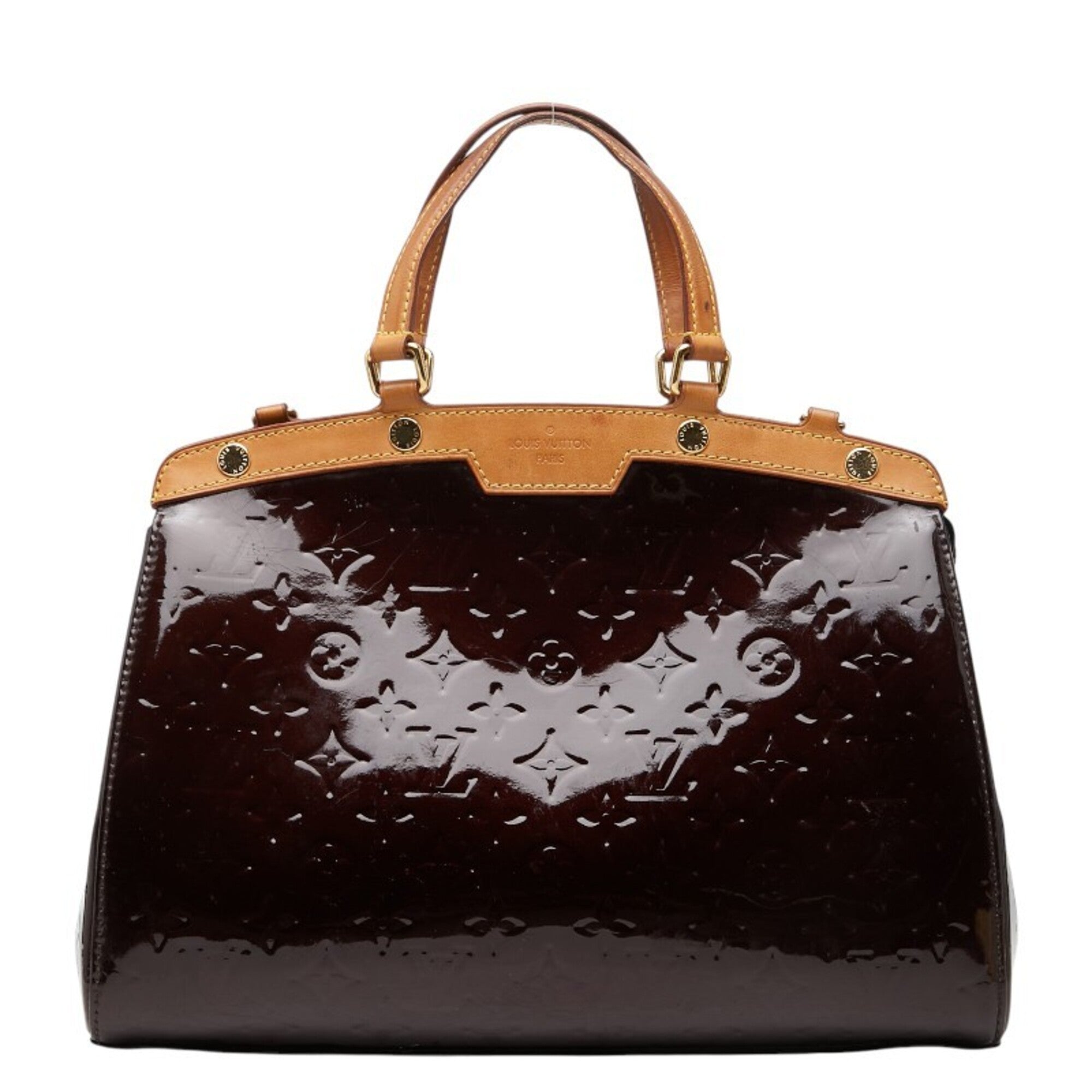 Louis Vuitton Amarante Purple Patent Leather Handbag (Pre-Owned)