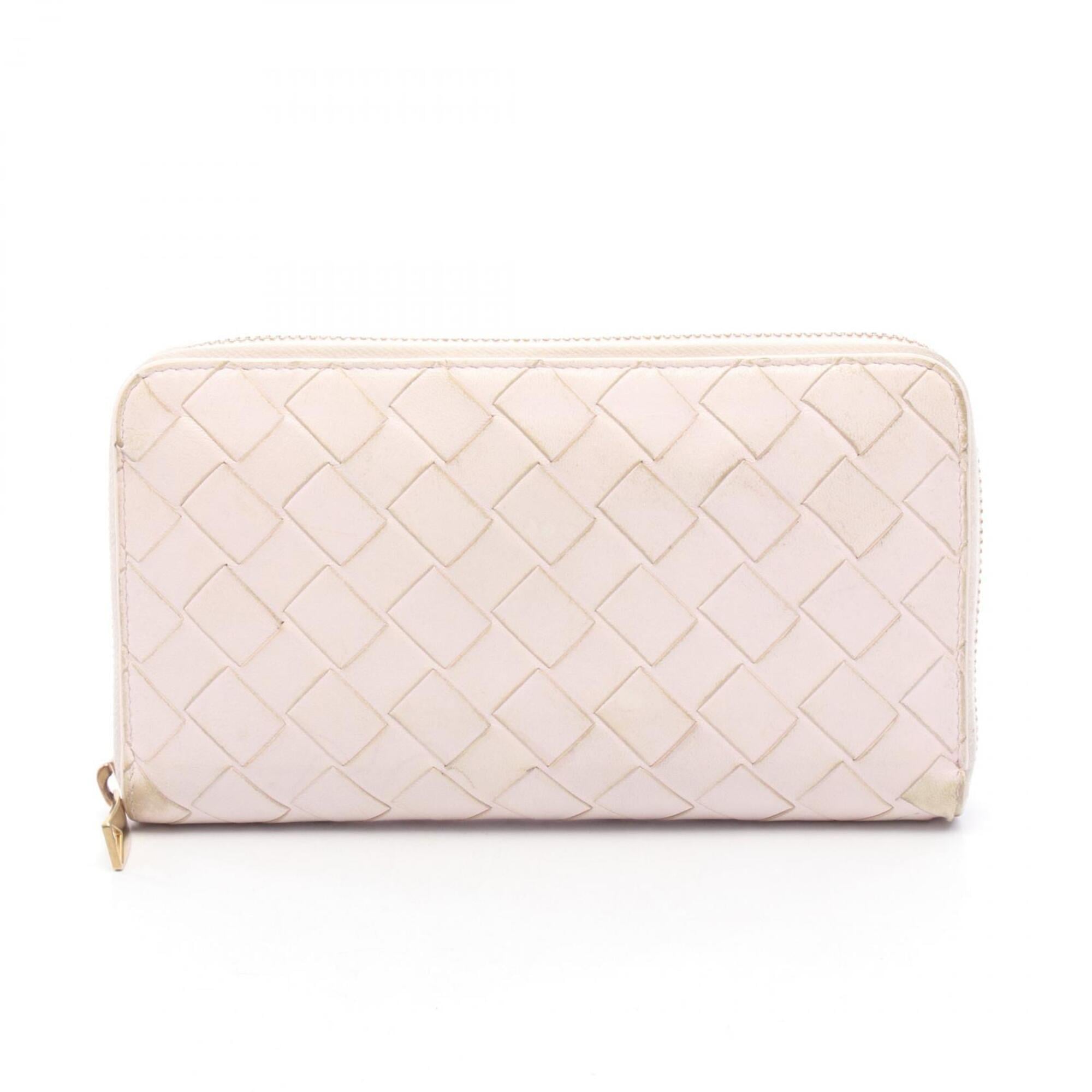 Bottega Veneta Pink Intrecciato Long Wallet (Bi-Fold) (Pre-Owned)