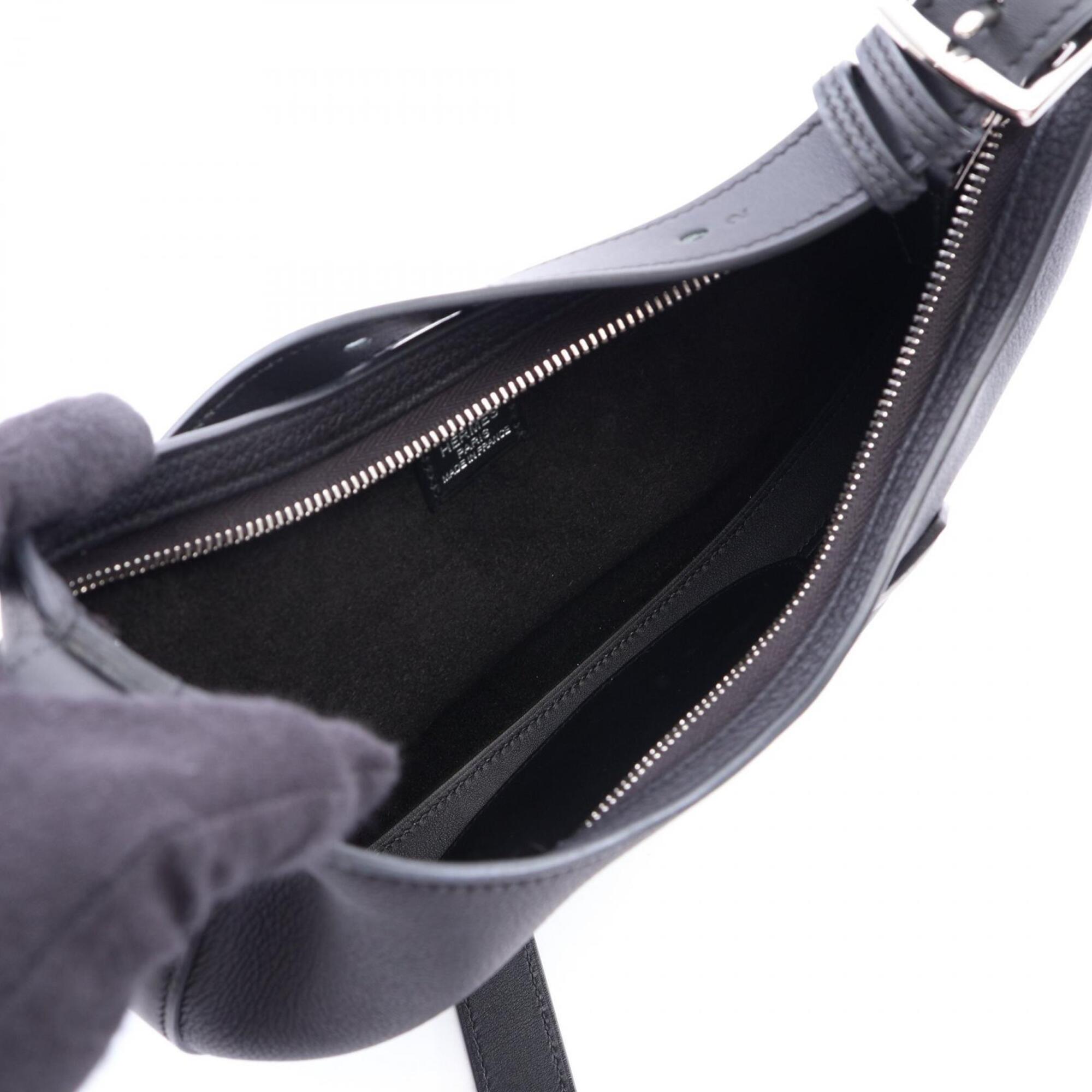 Hermes Black Togo Leather Leather Swift Leather Handbag Shoulder Bag (Pre-Owned)