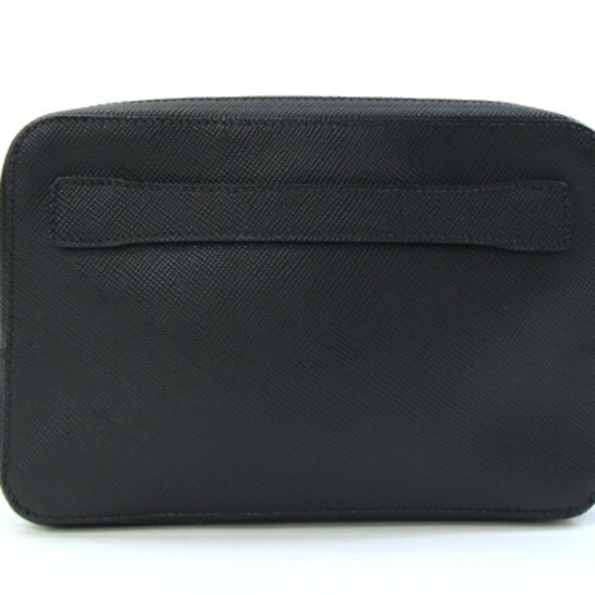Prada Black Leather Clutch Bag (Pre-Owned)