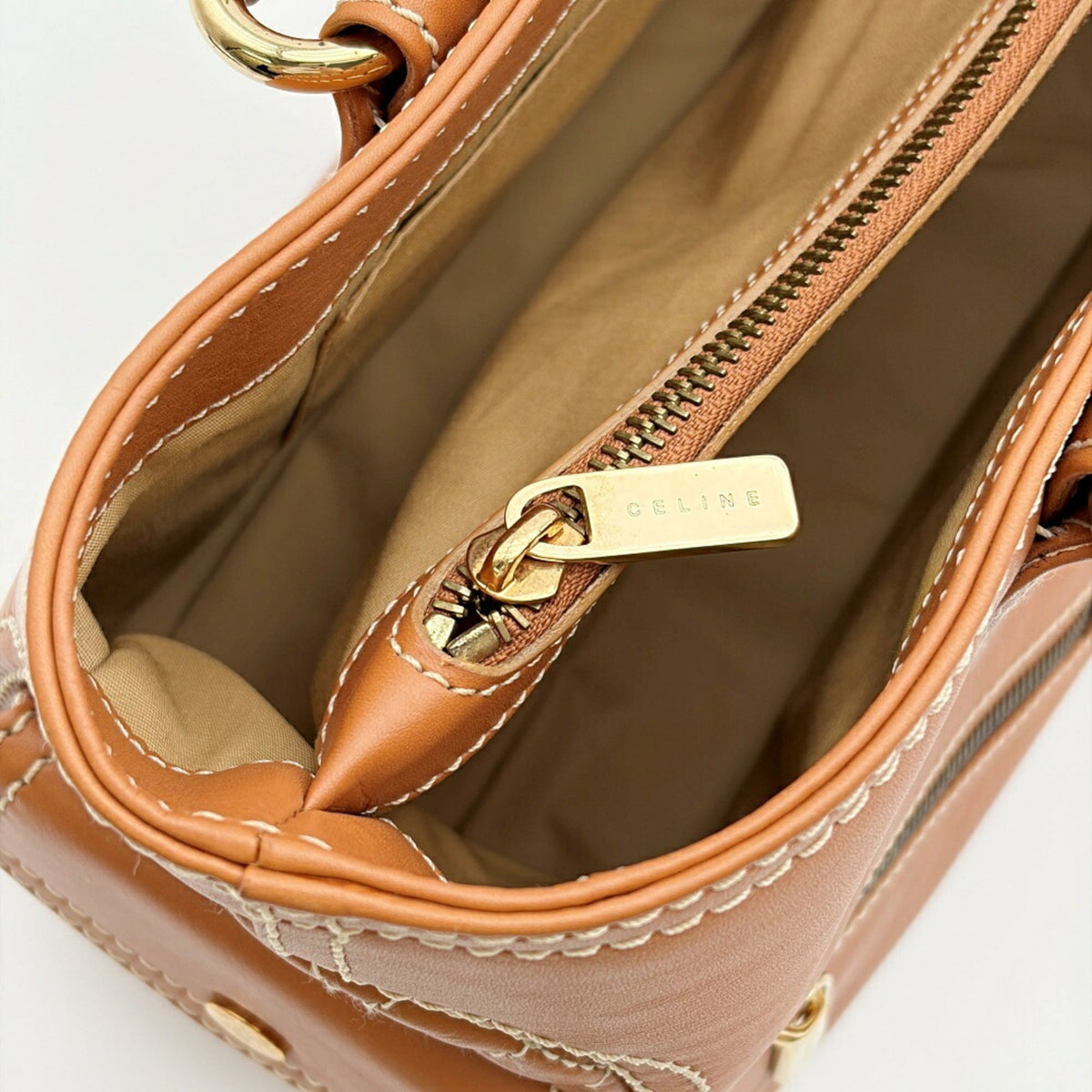 Celine Brown Camel Leather Handbag (Pre-Owned)