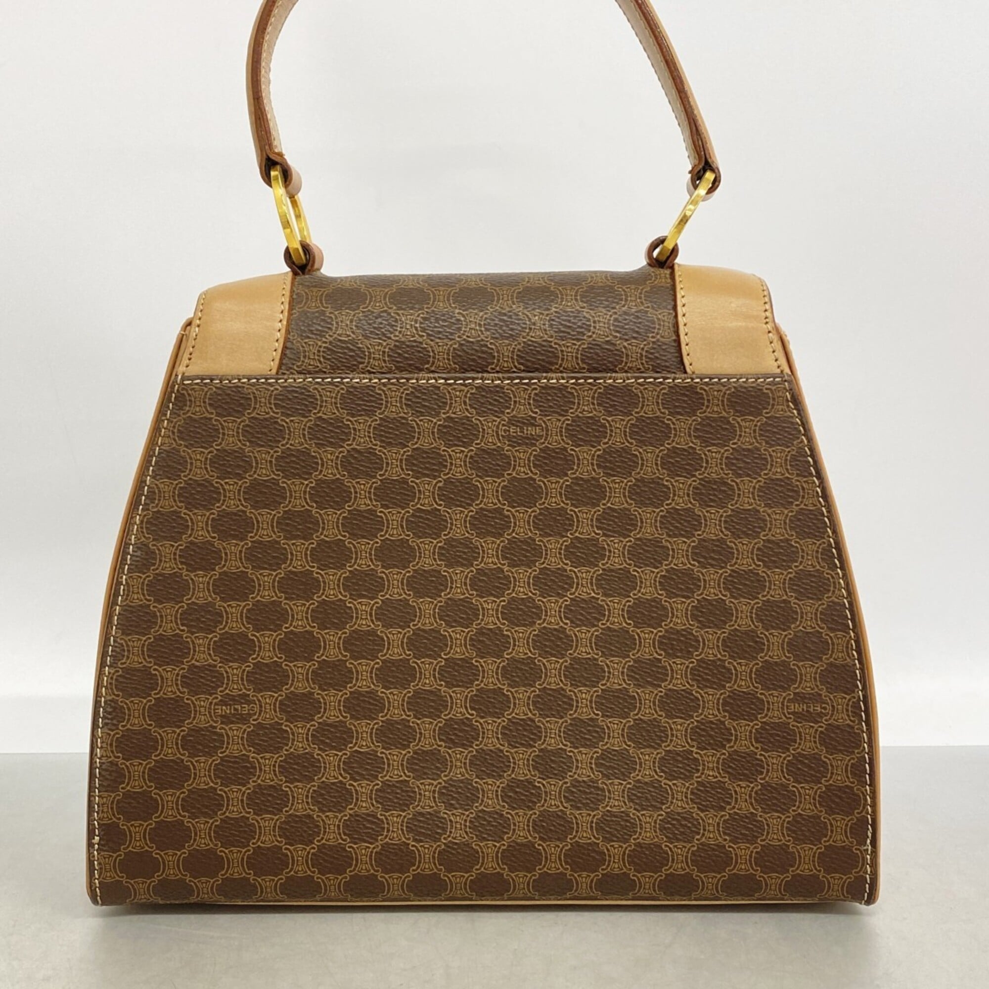 Celine Brown Pvc Handbag (Pre-Owned)