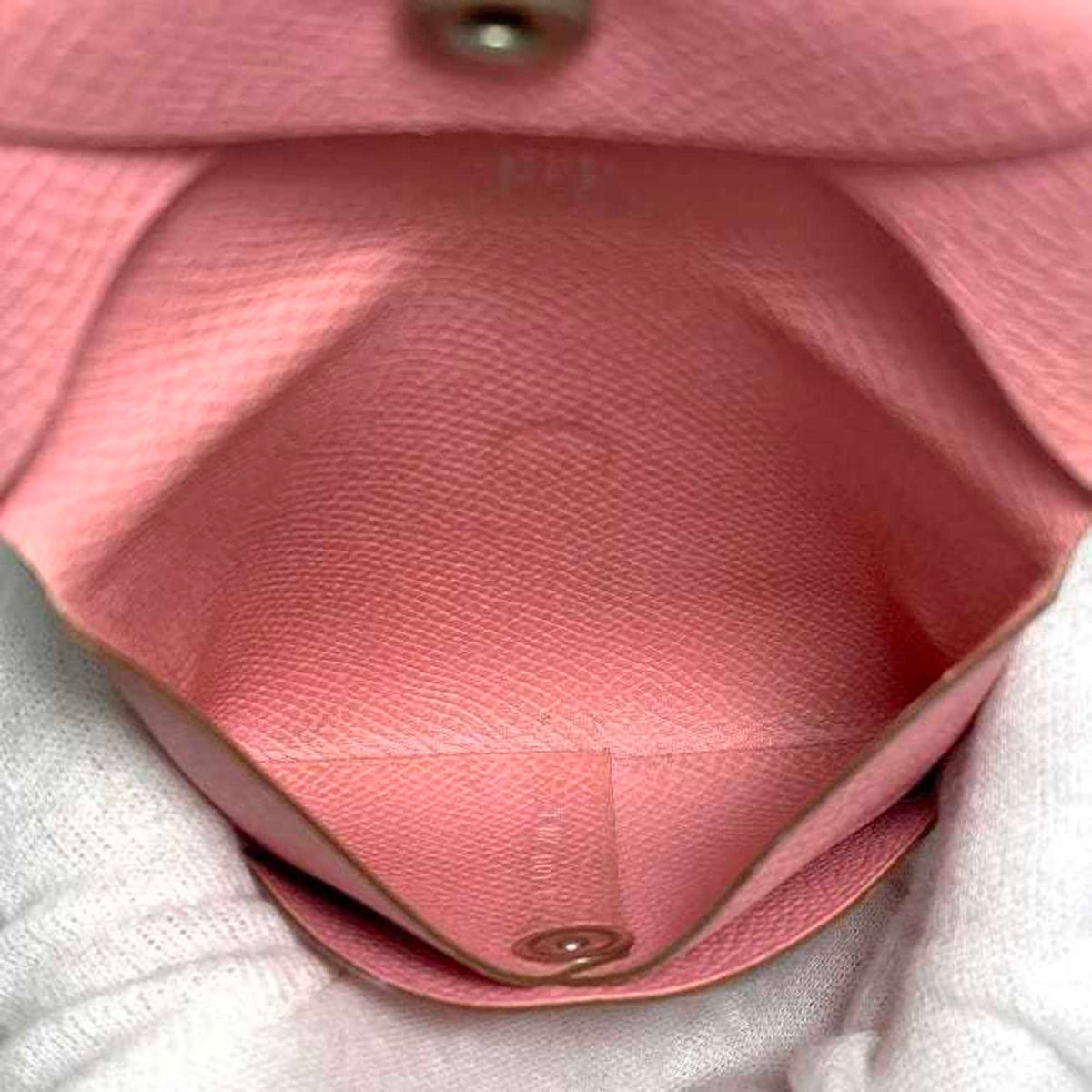 Hermes Pink Leather Togo Leather Coin Purse/Coin Case (Pre-Owned)