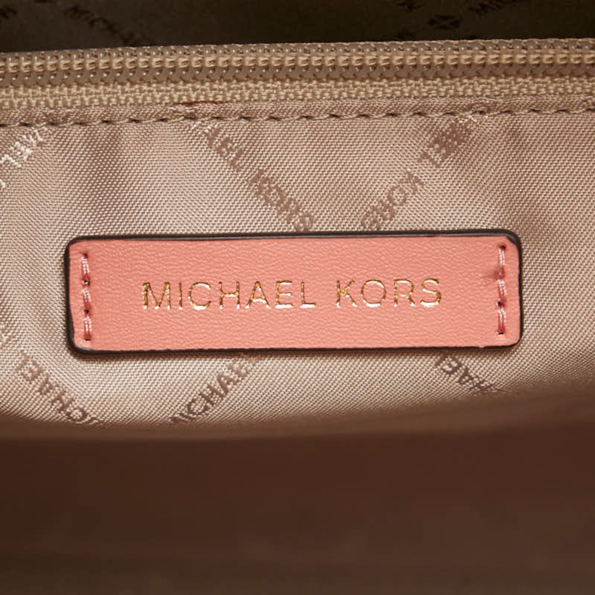Michael Kors Pink Pvc Leather Shoulder Bag Tote Bag (Pre-Owned)