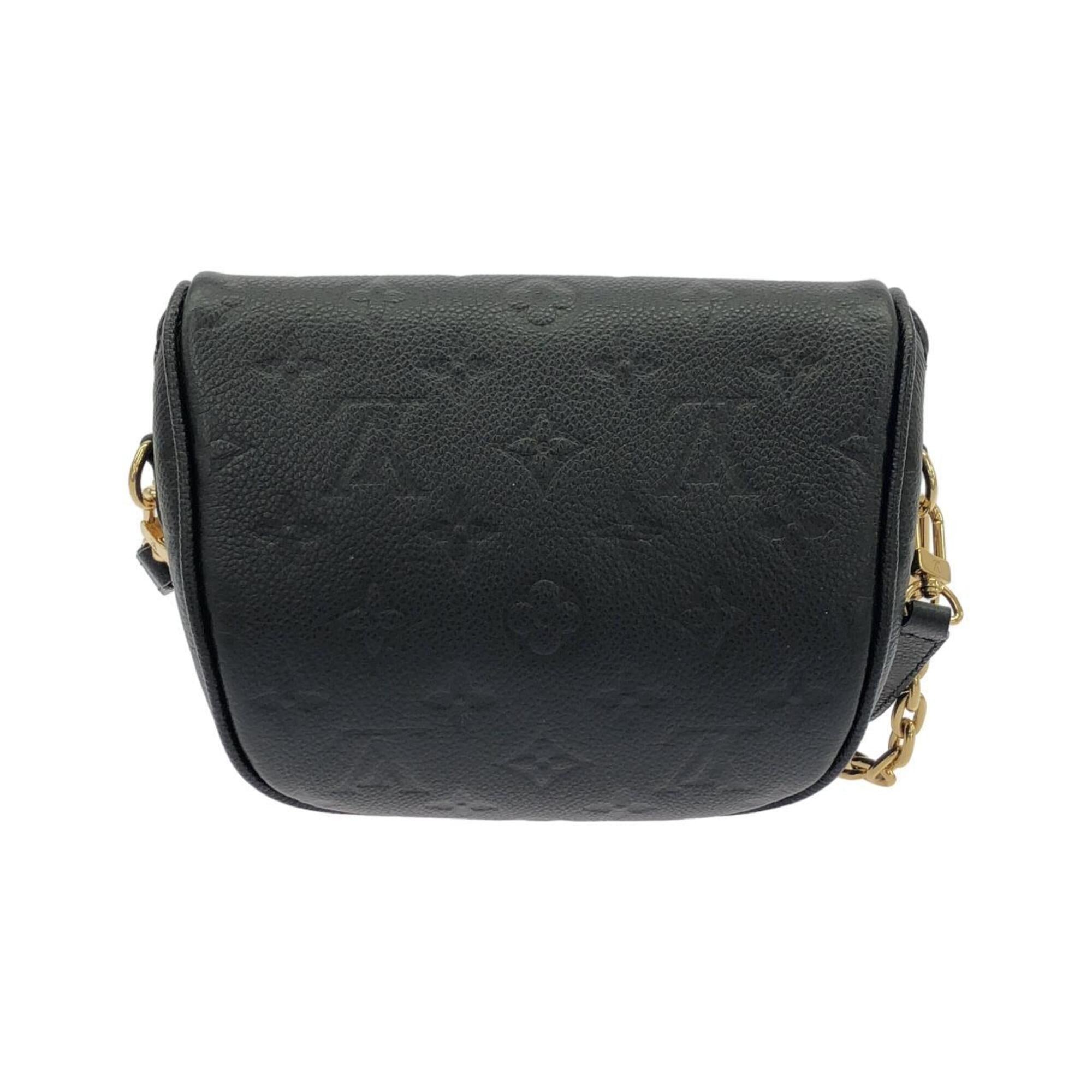 Louis Vuitton Black Leather Handbag (Pre-Owned)